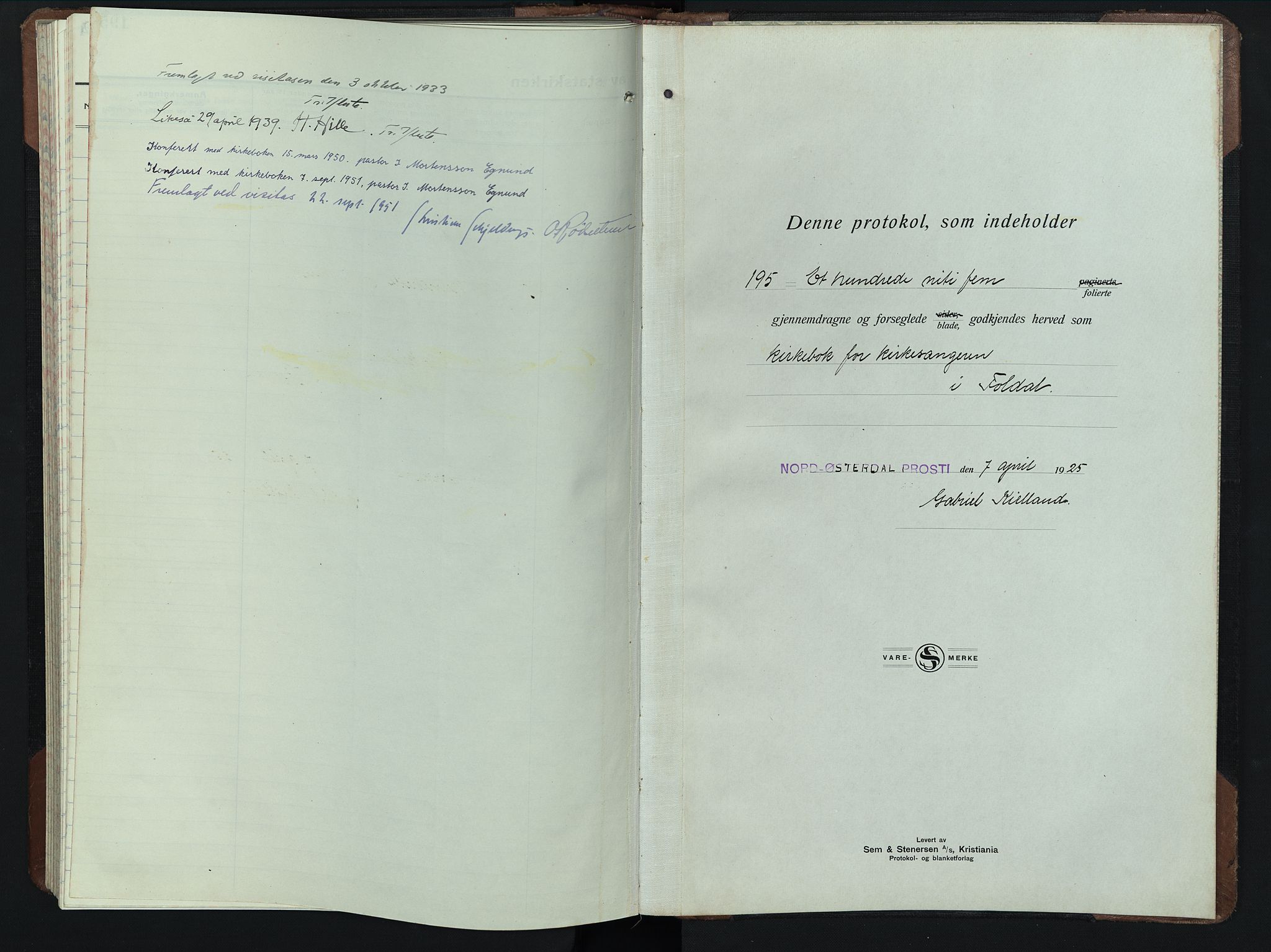 Alvdal prestekontor, SAH/PREST-060/H/Ha/Hab/L0008: Parish register (copy) no. 8, 1925-1953