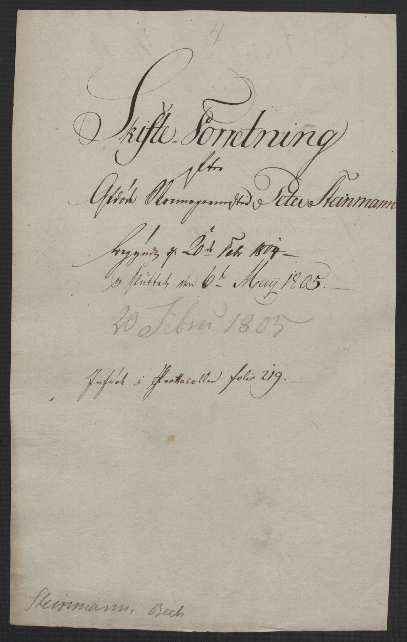 Personaliasamlingen, AV/RA-EA-4025/G/L0124b: Stang - Stilling, 1662-1897, p. 155