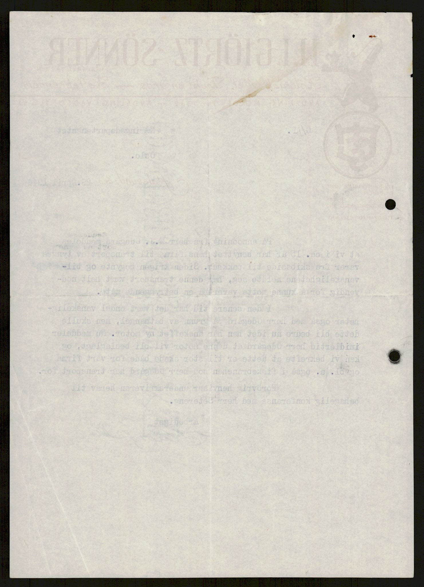 Direktoratet for industriforsyning, Sekretariatet, AV/RA-S-4153/D/Df/L0055: 9. Metallkontoret, 1940-1945, p. 238