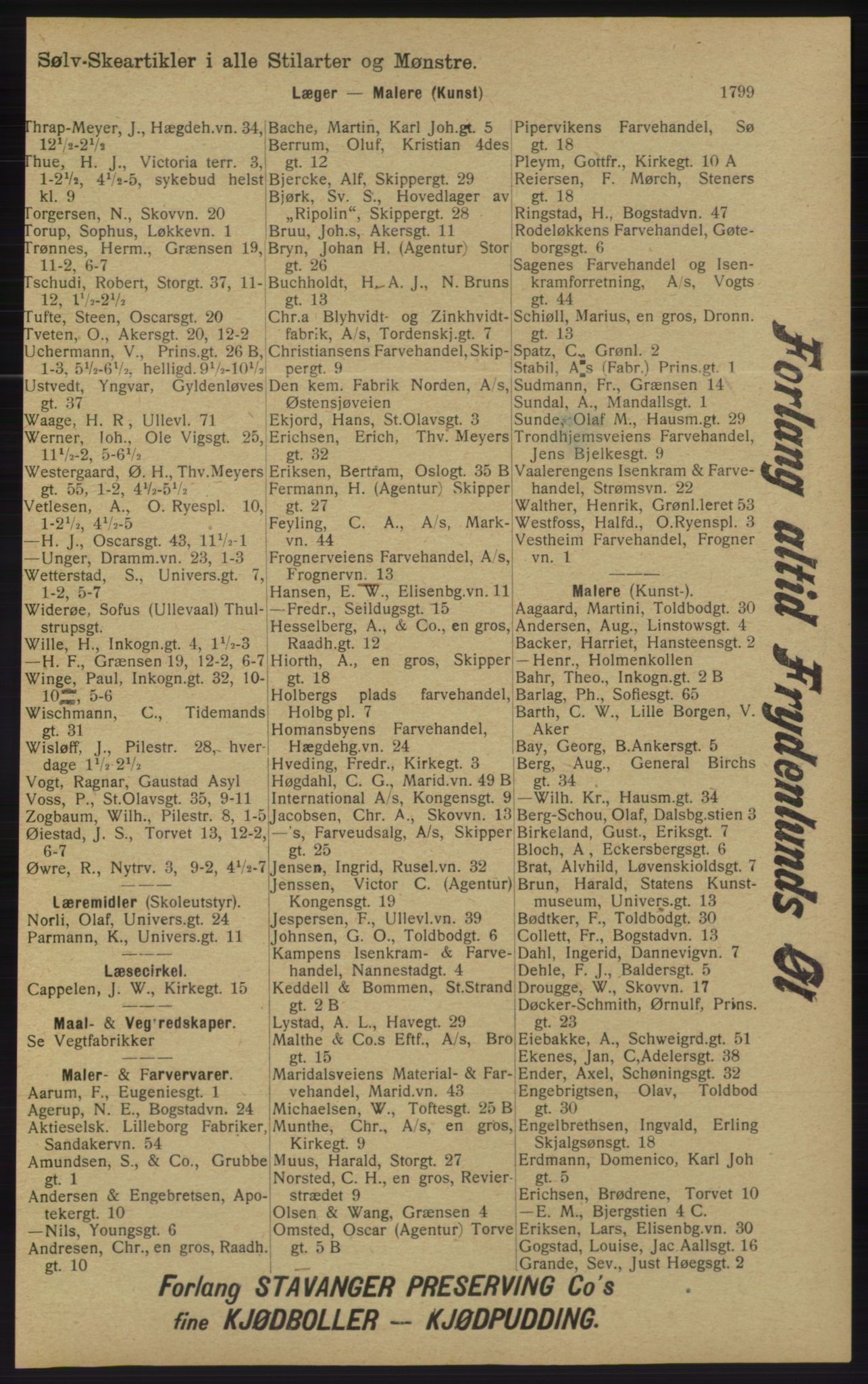 Kristiania/Oslo adressebok, PUBL/-, 1913, p. 1755