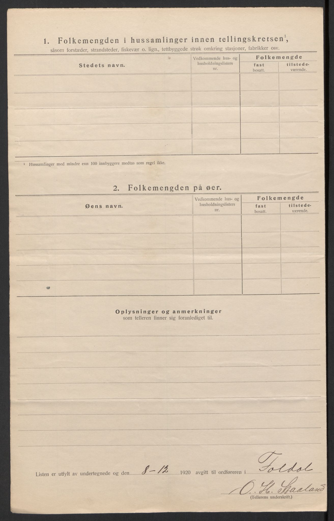 SAH, 1920 census for Folldal, 1920, p. 35