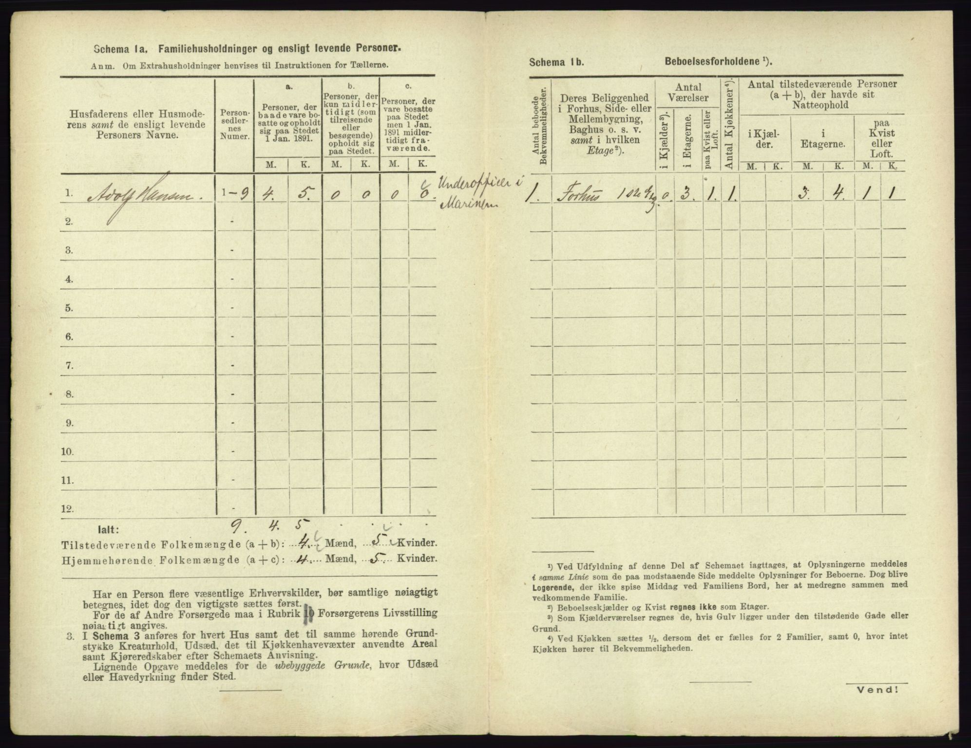 RA, 1891 census for 0703 Horten, 1891, p. 818