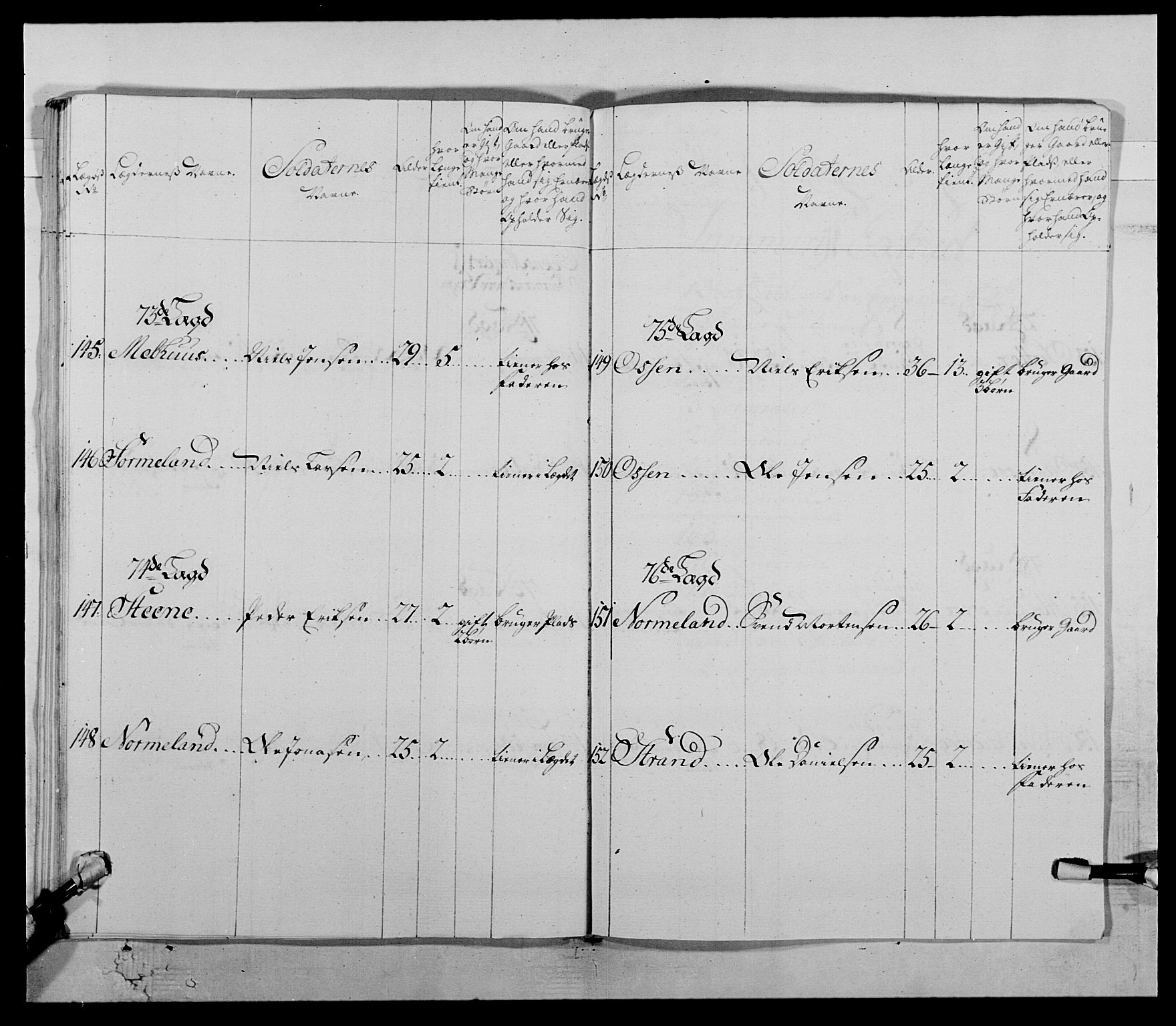 Kommanderende general (KG I) med Det norske krigsdirektorium, AV/RA-EA-5419/E/Ea/L0511: 1. Trondheimske regiment, 1767, p. 809