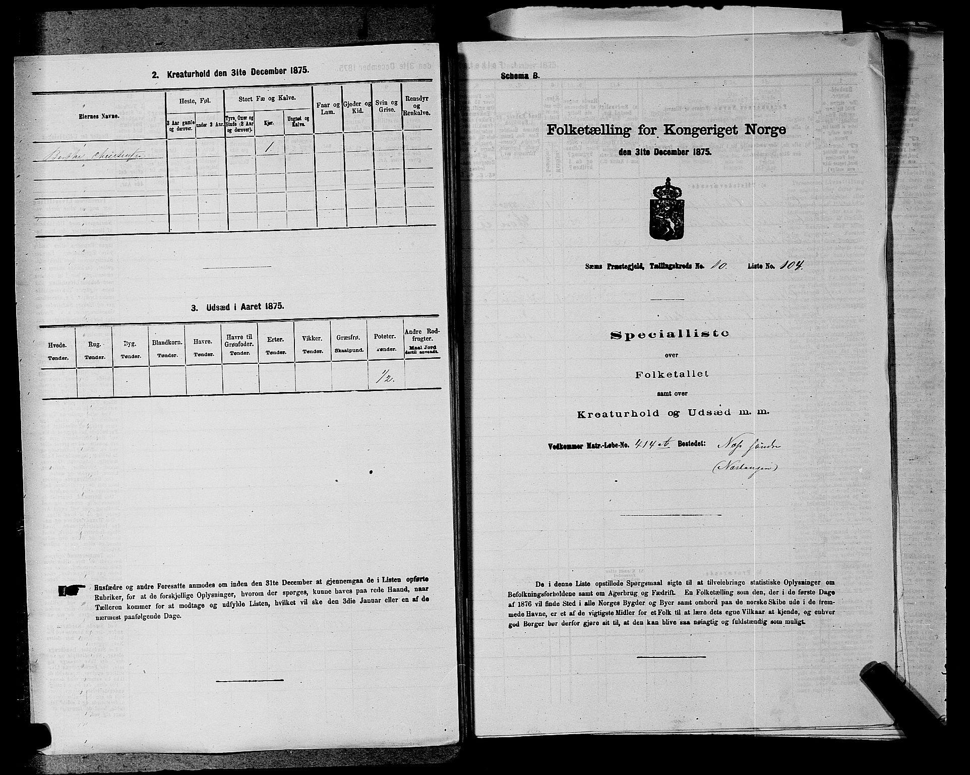 SAKO, 1875 census for 0721P Sem, 1875, p. 1957