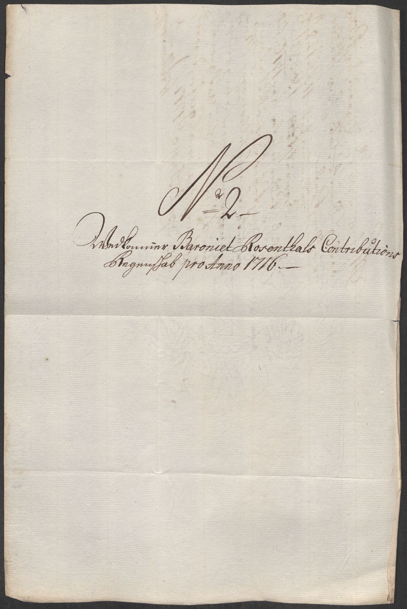 Rentekammeret inntil 1814, Reviderte regnskaper, Fogderegnskap, AV/RA-EA-4092/R49/L3139: Fogderegnskap Rosendal Baroni, 1715-1717, p. 140