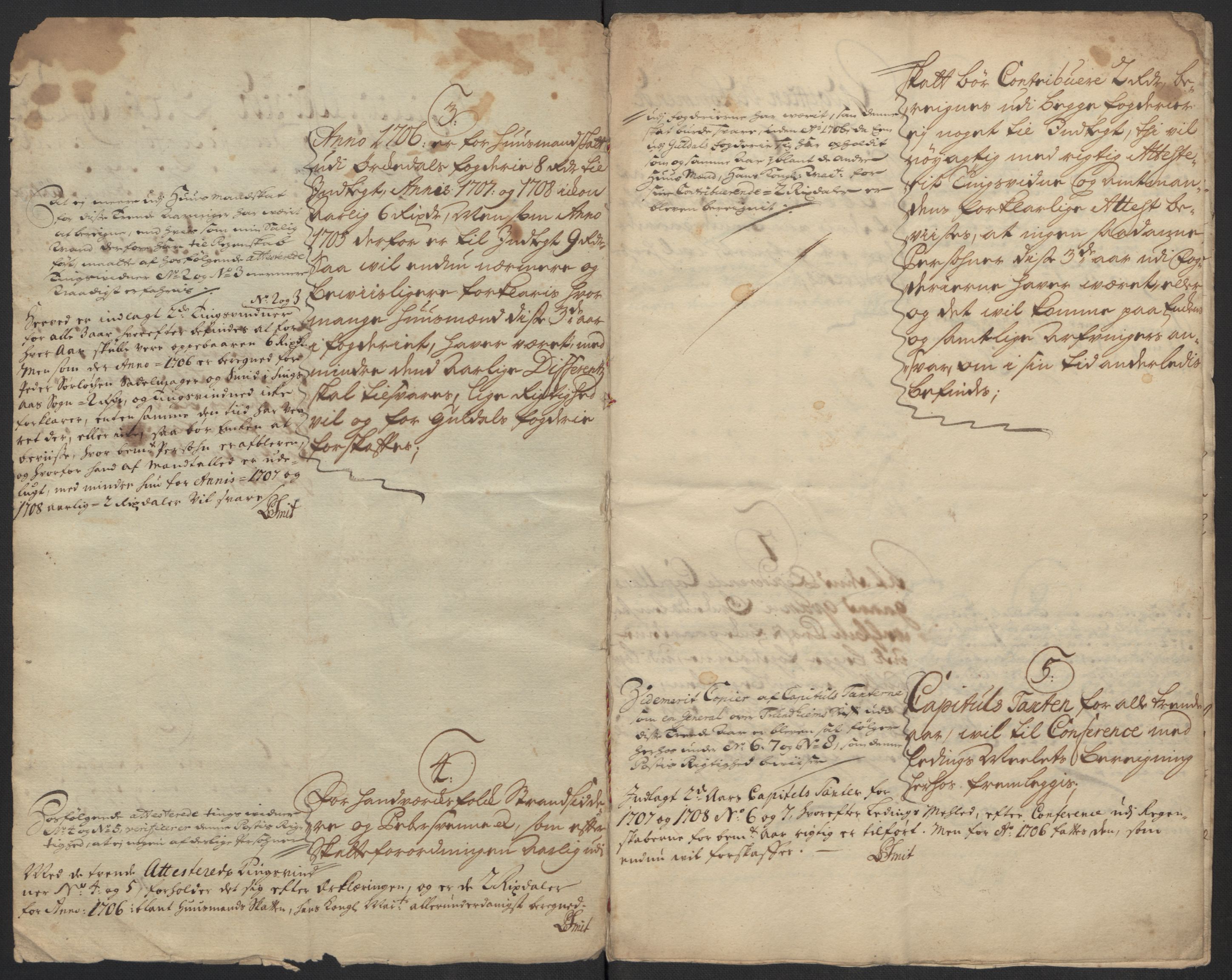 Rentekammeret inntil 1814, Reviderte regnskaper, Fogderegnskap, AV/RA-EA-4092/R60/L3958: Fogderegnskap Orkdal og Gauldal, 1708, p. 426