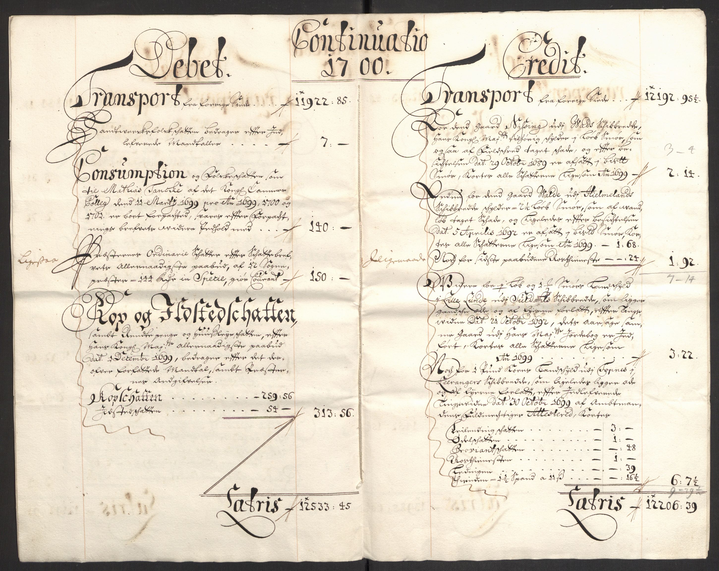 Rentekammeret inntil 1814, Reviderte regnskaper, Fogderegnskap, AV/RA-EA-4092/R47/L2858: Fogderegnskap Ryfylke, 1697-1700, p. 332