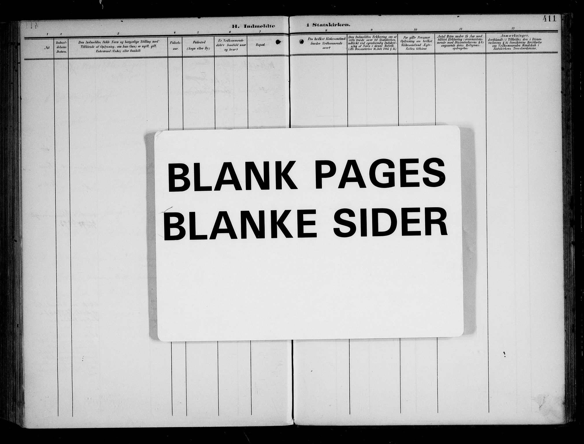 Tune prestekontor Kirkebøker, AV/SAO-A-2007/F/Fa/L0020: Parish register (official) no. 20, 1904-1909, p. 411