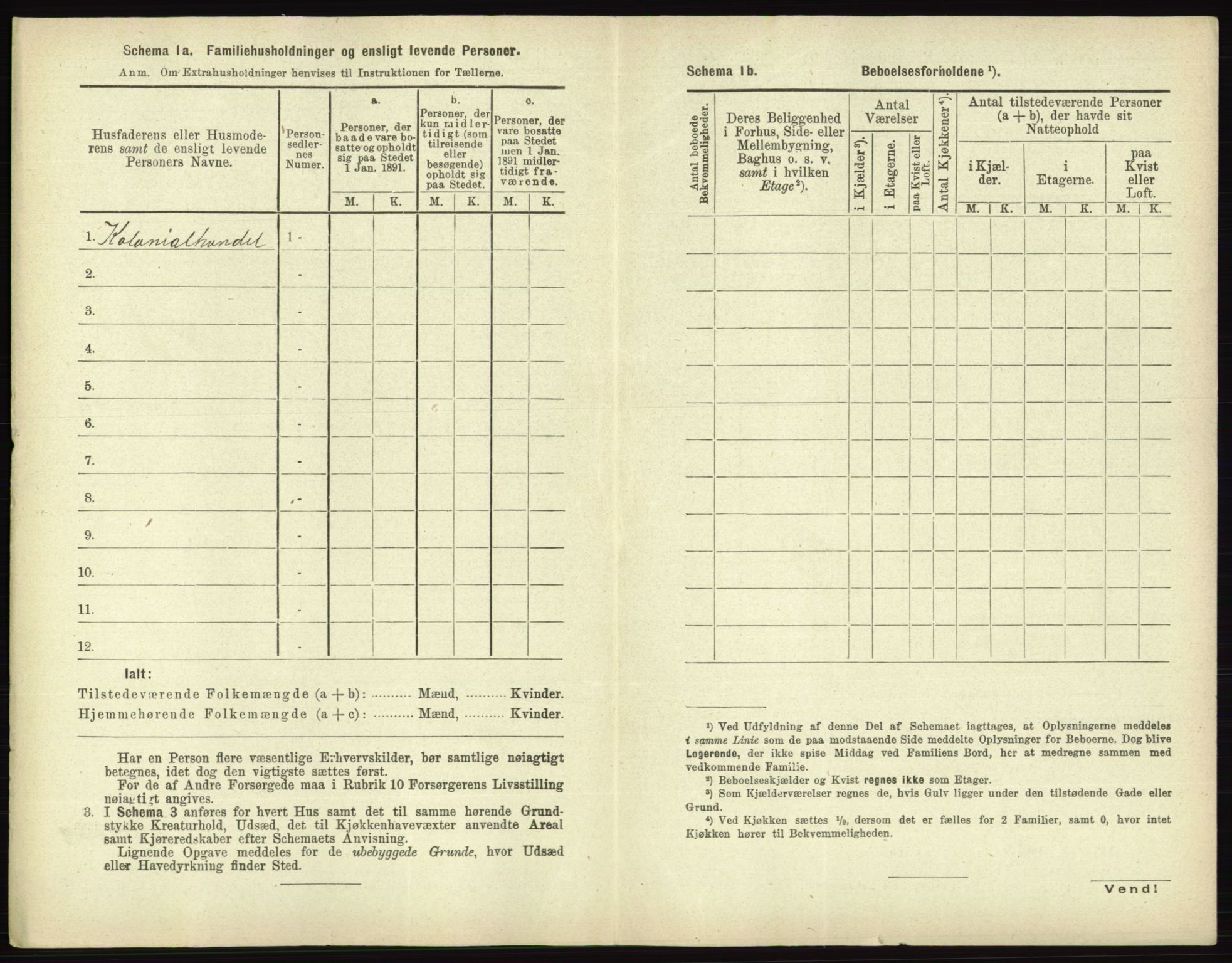 RA, 1891 census for 0101 Fredrikshald, 1891, p. 1957