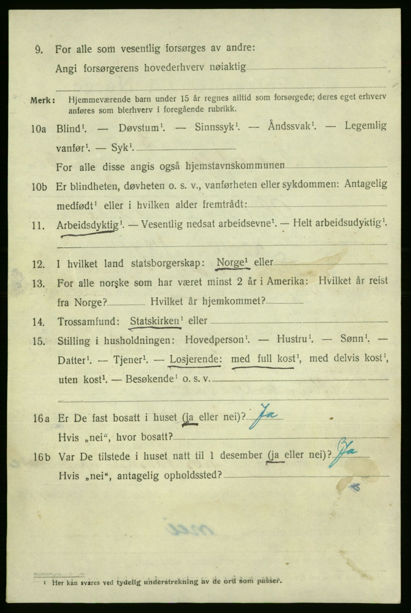 SAO, 1920 census for Fredrikshald, 1920, p. 12895