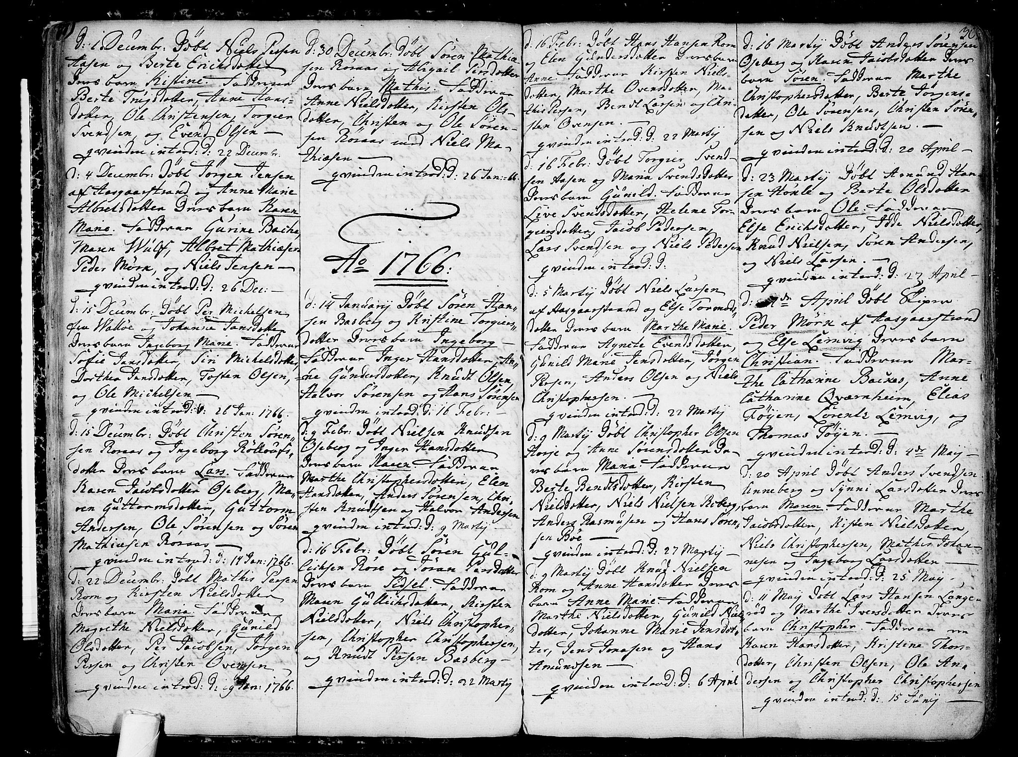 Sem kirkebøker, SAKO/A-5/F/Fb/L0002: Parish register (official) no. II 2, 1764-1792, p. 30