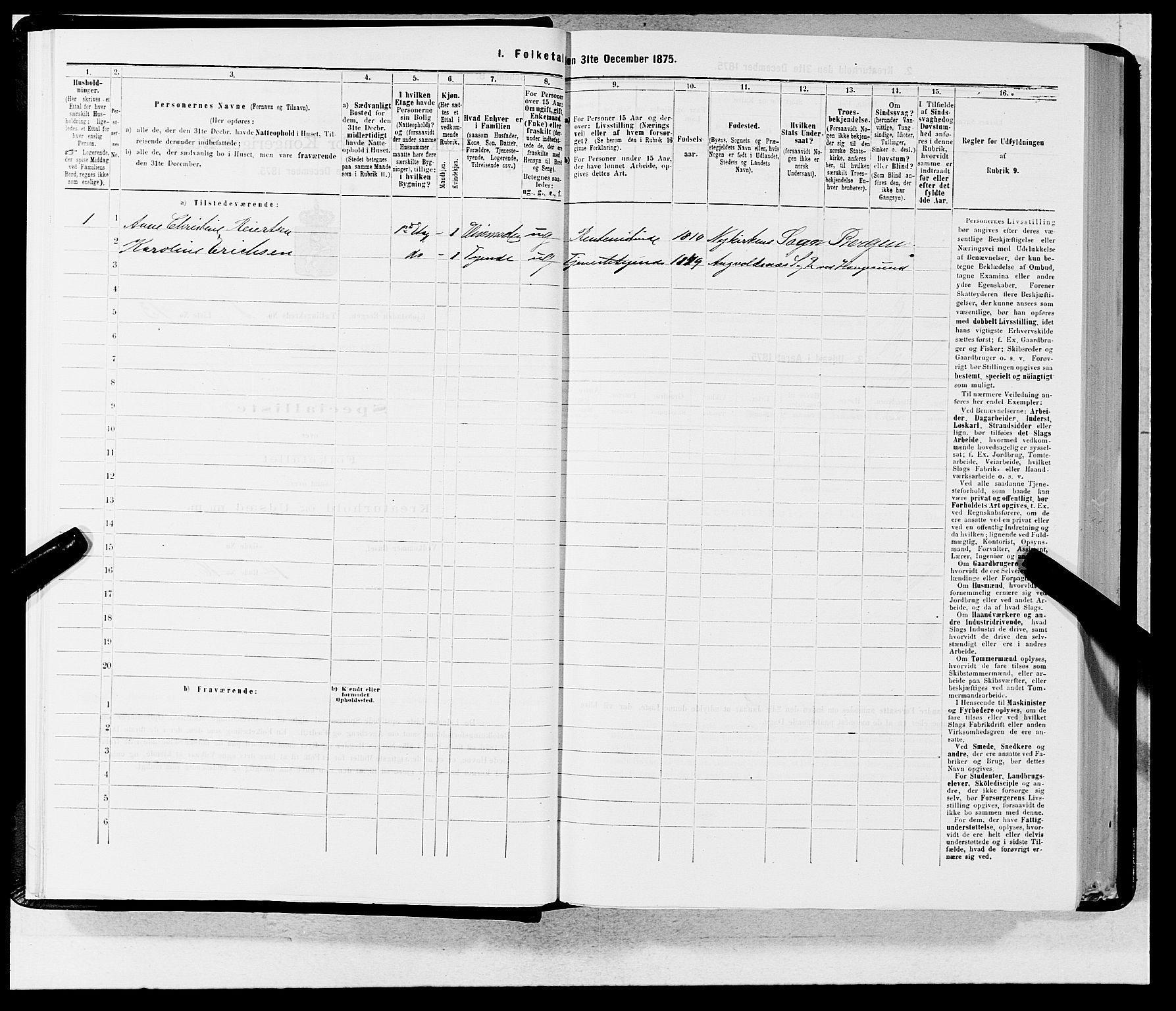 SAB, 1875 census for 1301 Bergen, 1875, p. 28