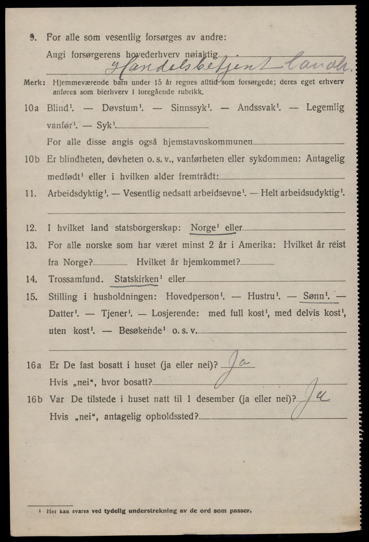 SAKO, 1920 census for Nissedal, 1920, p. 1282