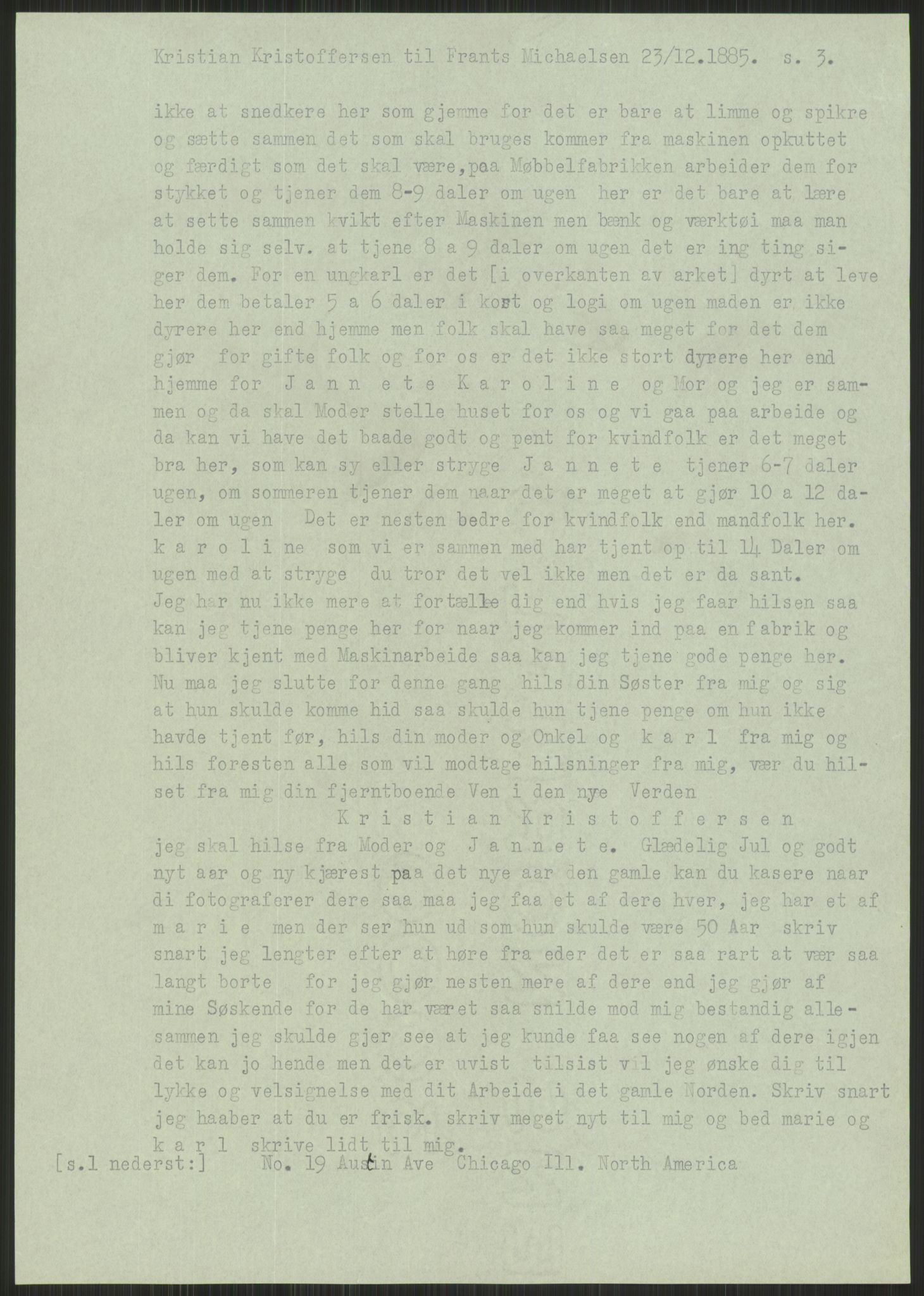 Samlinger til kildeutgivelse, Amerikabrevene, AV/RA-EA-4057/F/L0021: Innlån fra Buskerud: Michalsen - Ål bygdearkiv, 1838-1914, p. 31