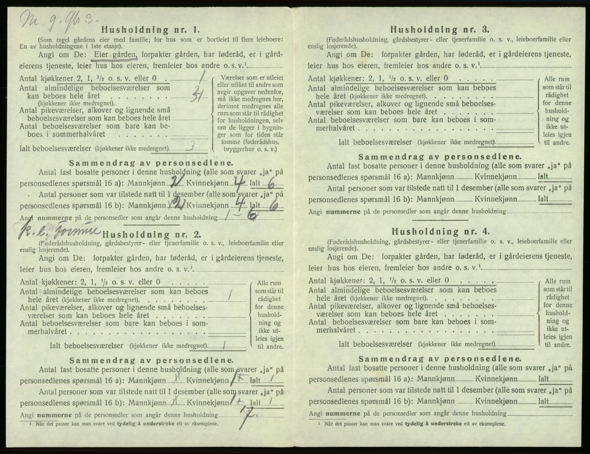 SAB, 1920 census for Sveio, 1920, p. 392