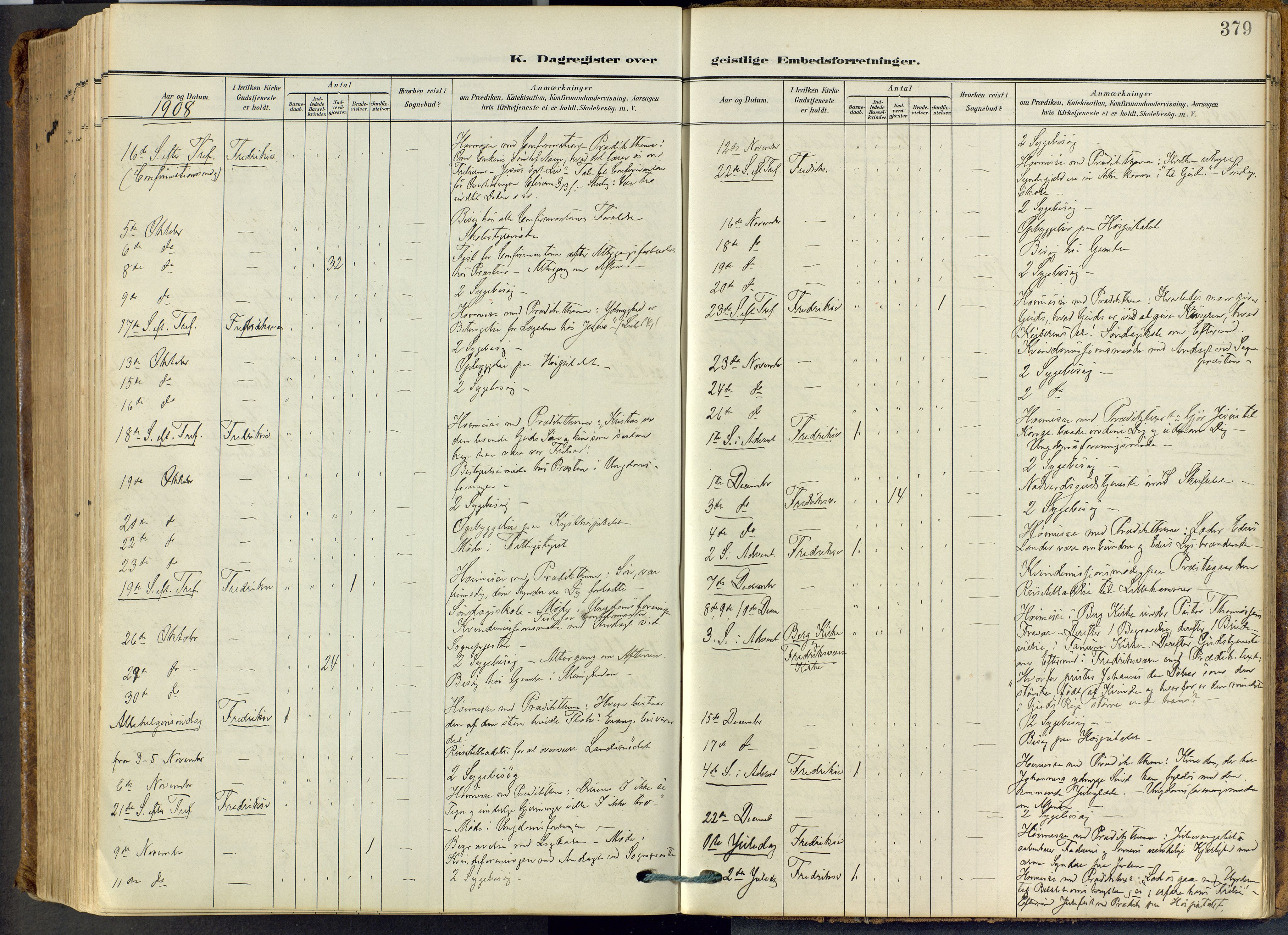 Stavern kirkebøker, AV/SAKO-A-318/F/Fa/L0009: Parish register (official) no. 9, 1906-1955, p. 379