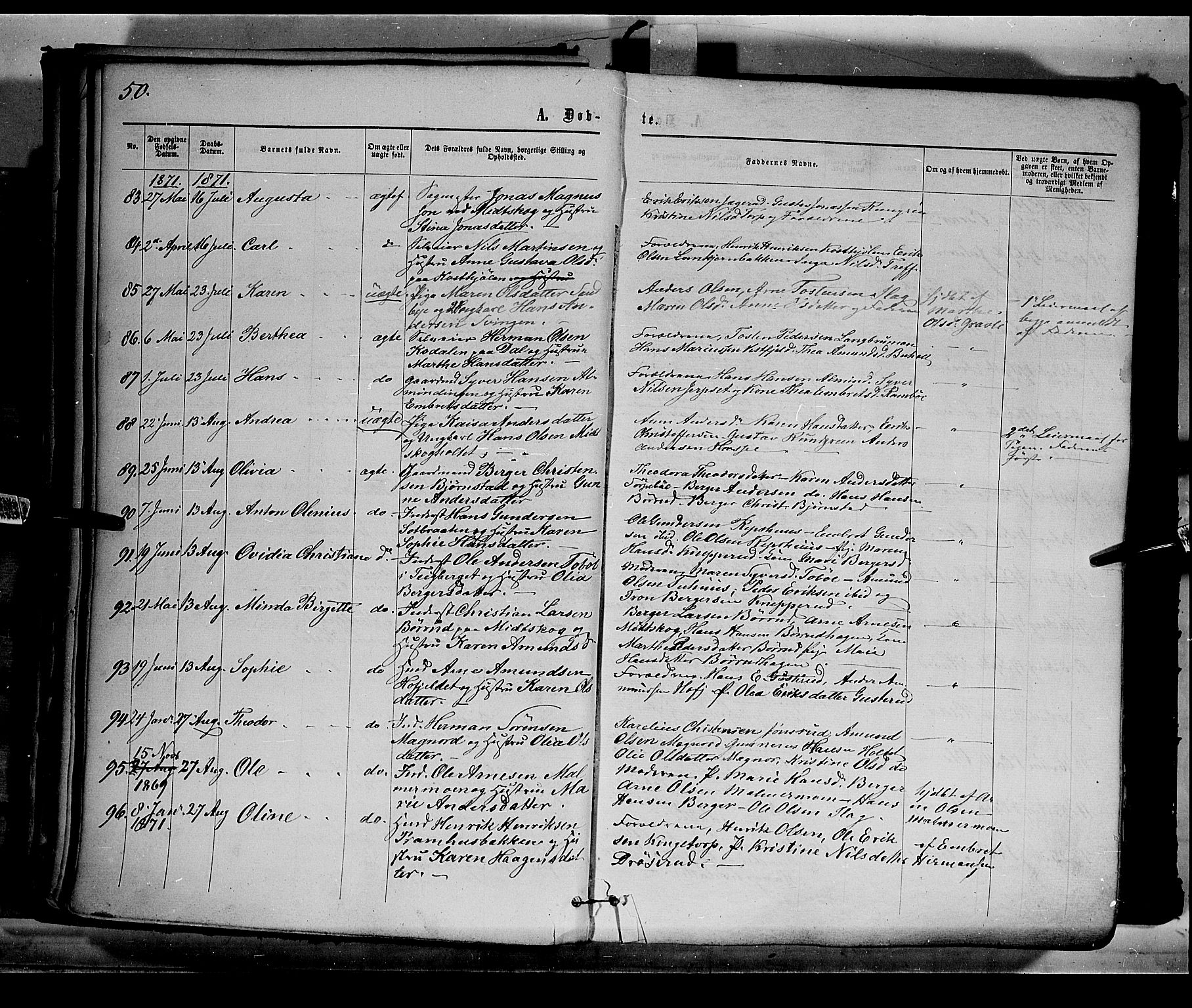 Eidskog prestekontor, AV/SAH-PREST-026/H/Ha/Haa/L0002: Parish register (official) no. 2, 1867-1878, p. 50