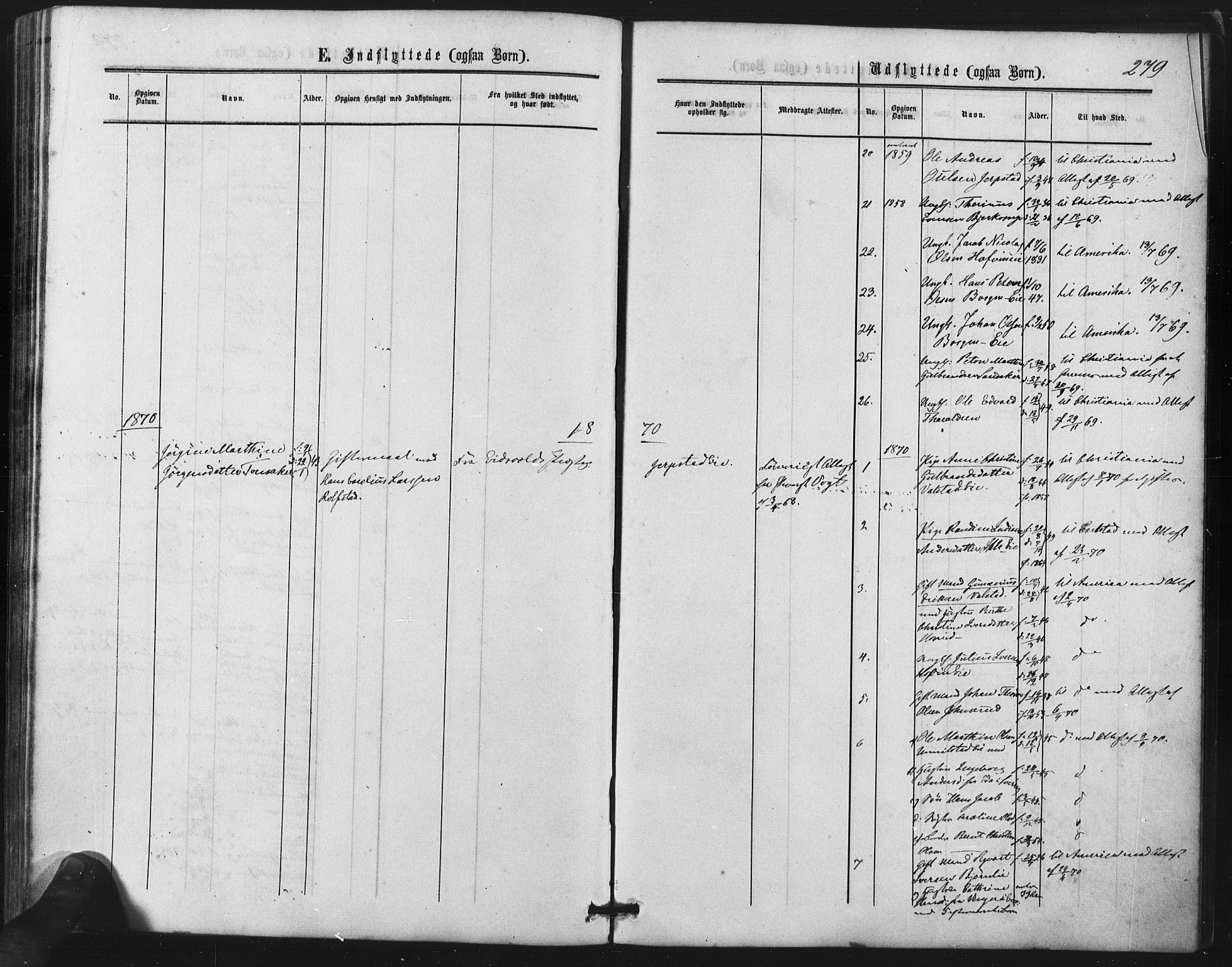 Nes prestekontor Kirkebøker, SAO/A-10410/F/Fb/L0001: Parish register (official) no. II 1, 1859-1882, p. 279