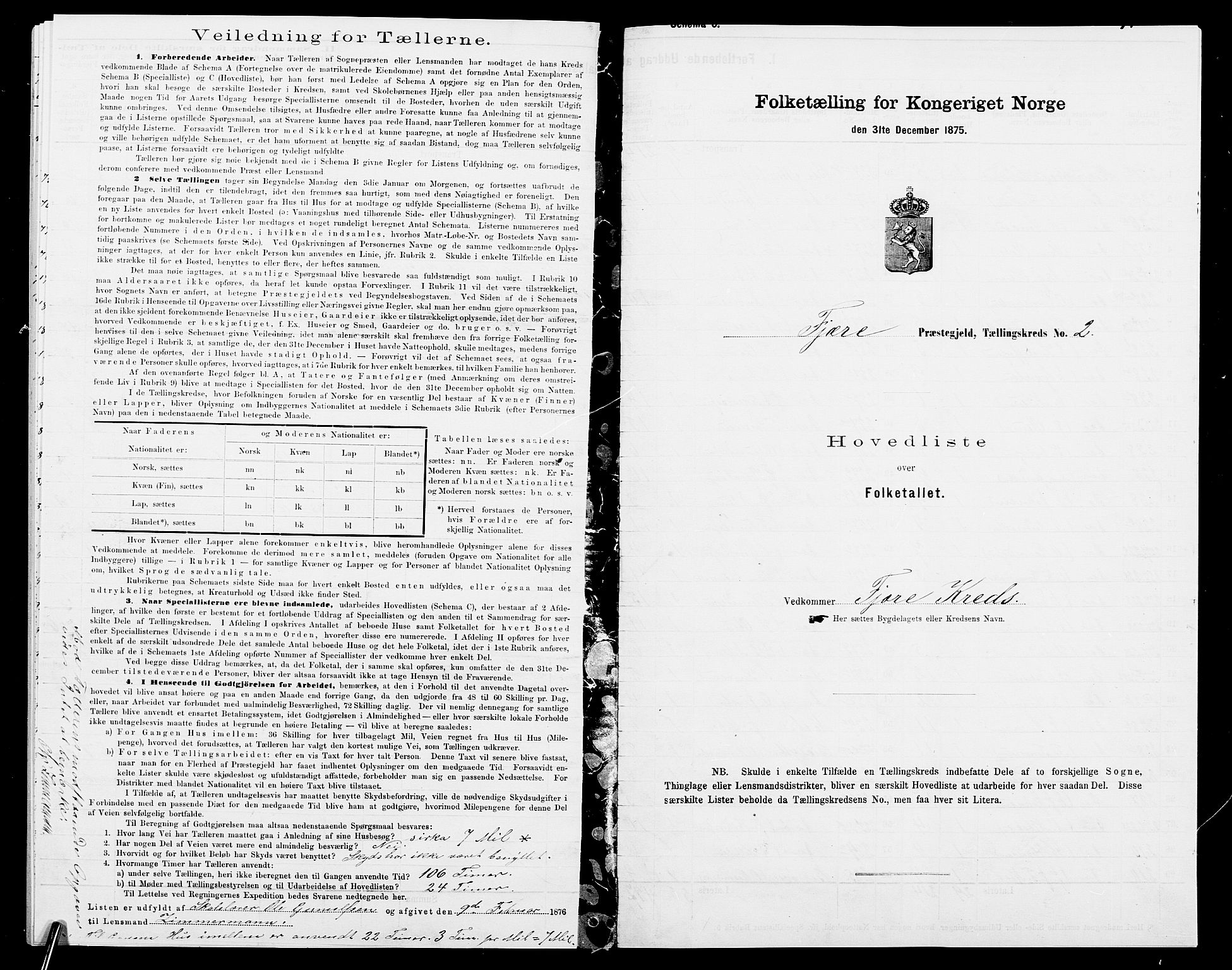 SAK, 1875 census for 0923L Fjære/Fjære, 1875, p. 48