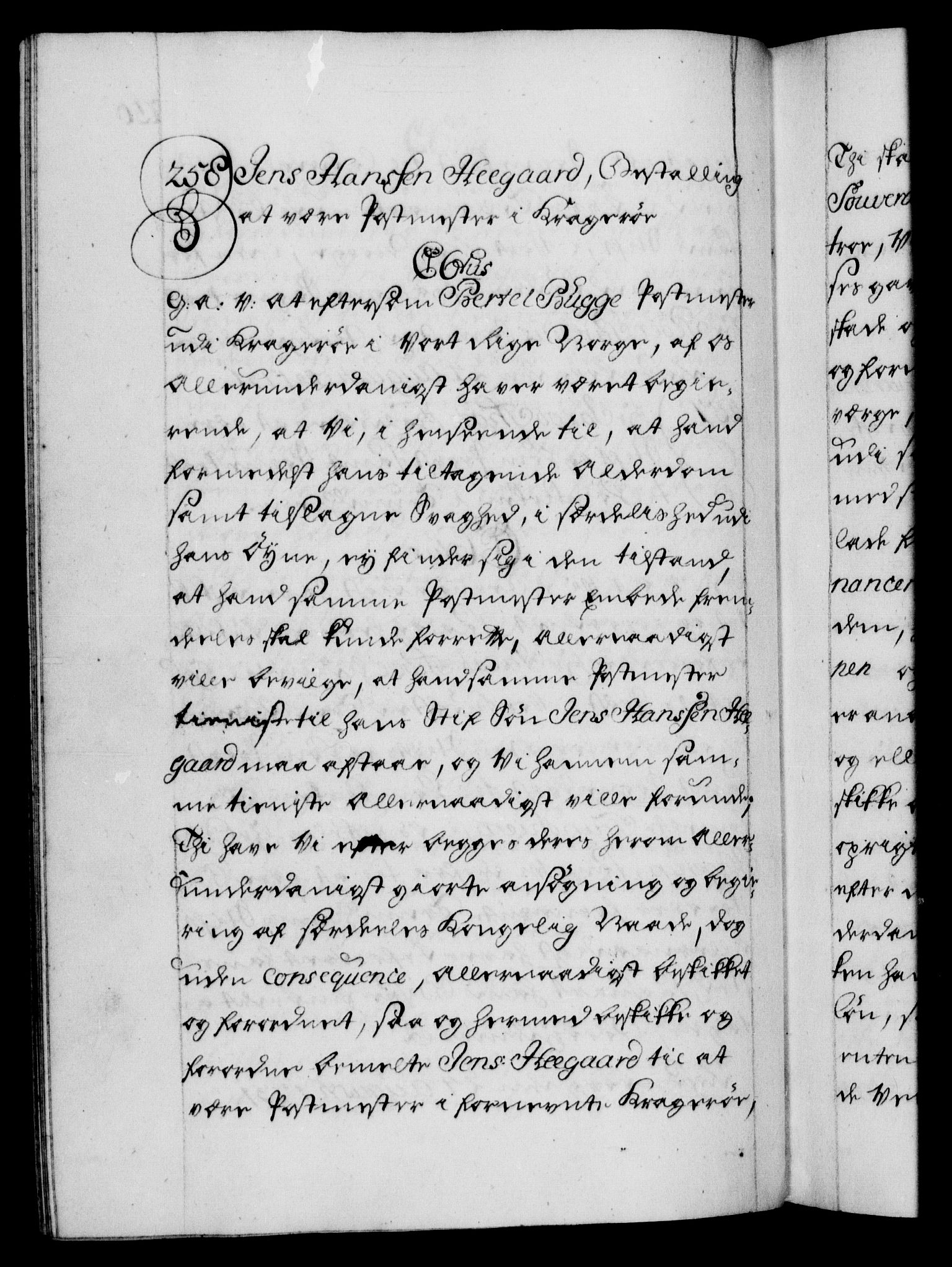 Danske Kanselli 1572-1799, AV/RA-EA-3023/F/Fc/Fca/Fcaa/L0027: Norske registre, 1730-1732, p. 250b