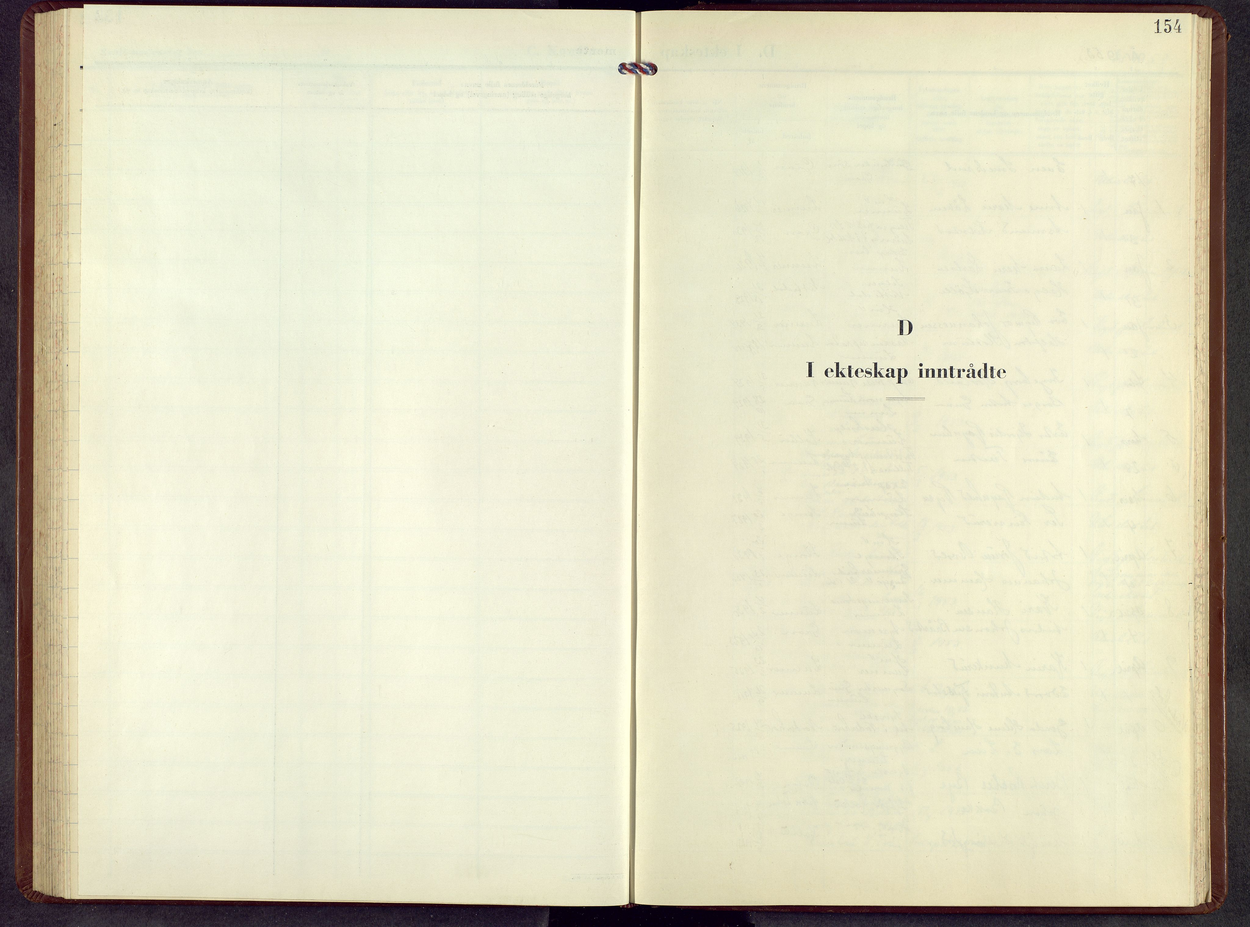 Lunner prestekontor, SAH/PREST-118/H/Ha/Hab/L0005: Parish register (copy) no. 5, 1953-1967, p. 154