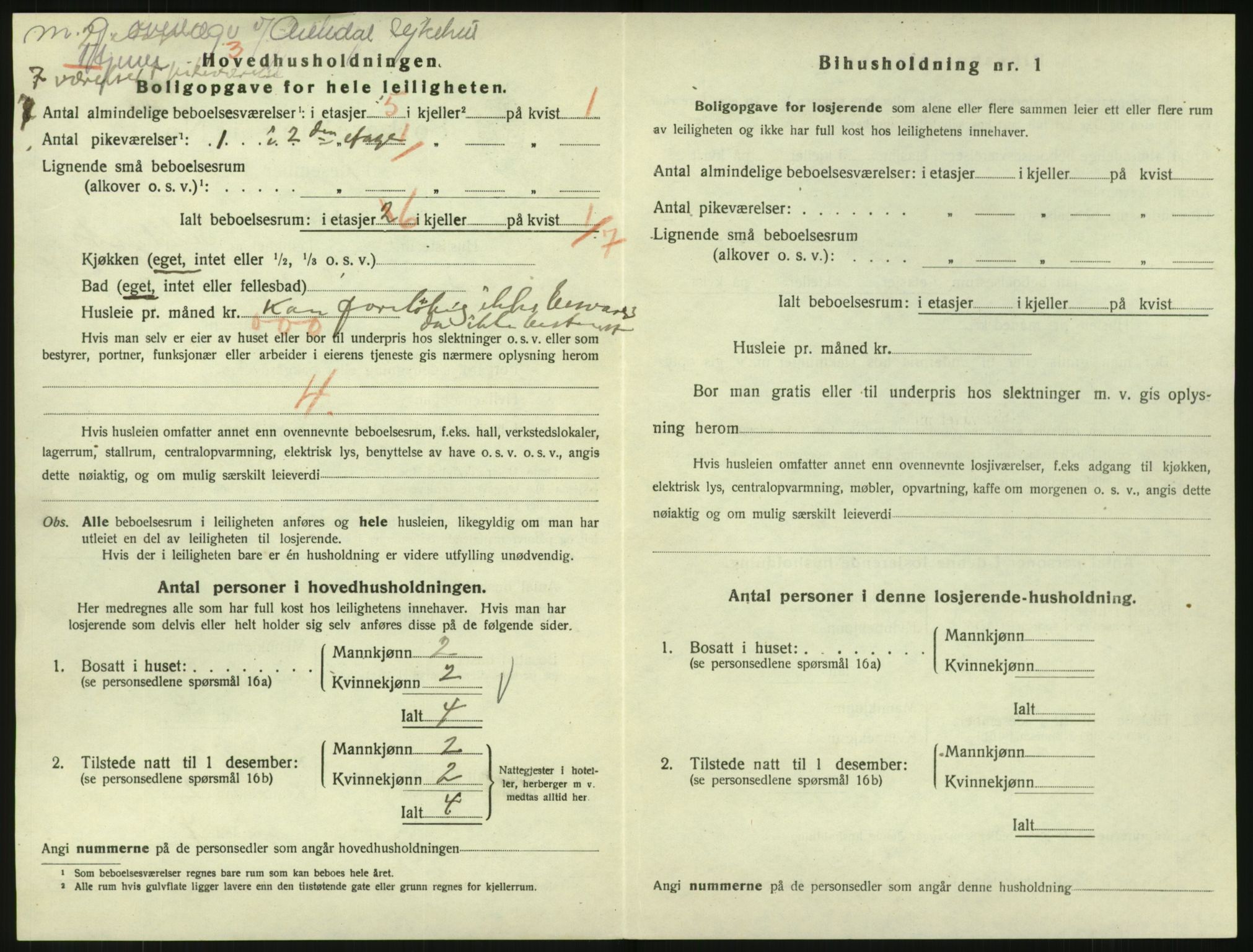 SAK, 1920 census for Arendal, 1920, p. 7449