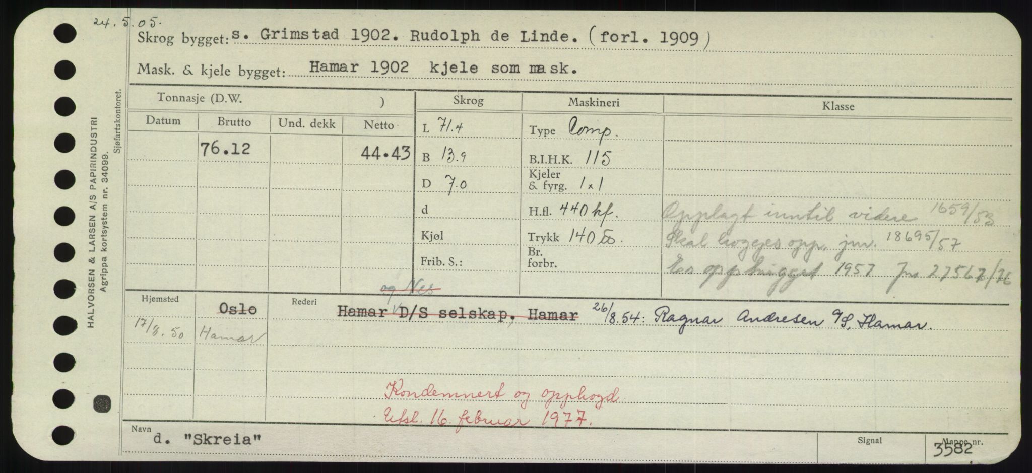 Sjøfartsdirektoratet med forløpere, Skipsmålingen, RA/S-1627/H/Hd/L0034: Fartøy, Sk-Slå, p. 269