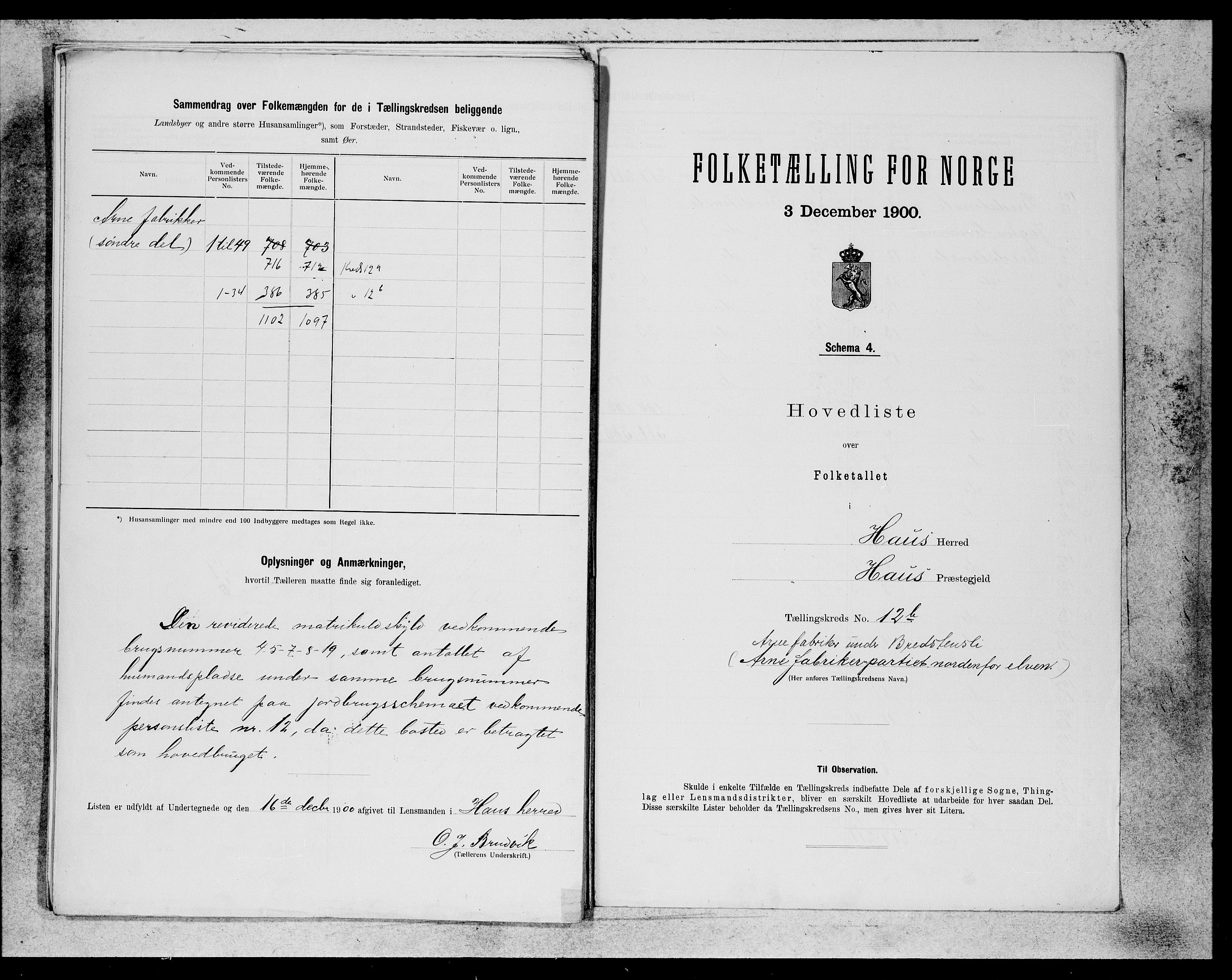 SAB, 1900 census for Haus, 1900, p. 25