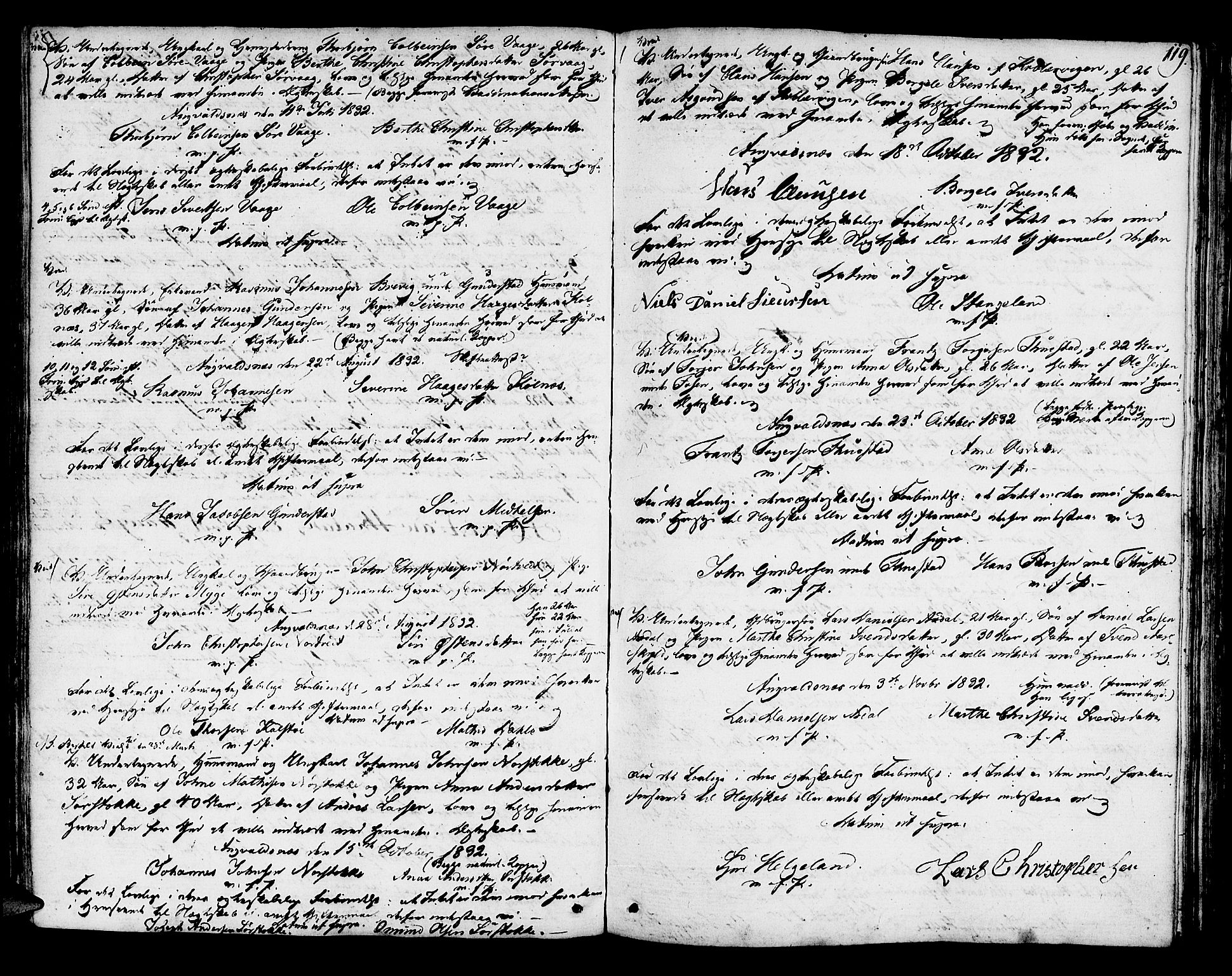 Avaldsnes sokneprestkontor, AV/SAST-A -101851/H/Ha/Haa/L0003: Parish register (official) no. A 3, 1801-1817, p. 119