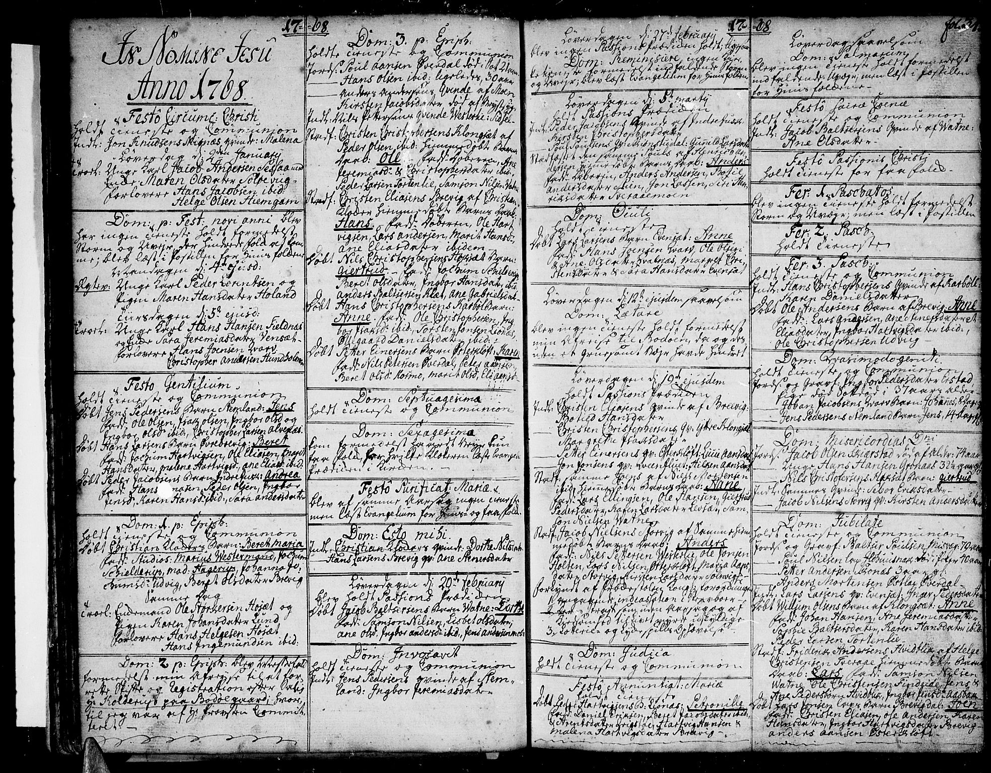 Ministerialprotokoller, klokkerbøker og fødselsregistre - Nordland, SAT/A-1459/852/L0735: Parish register (official) no. 852A05, 1762-1820, p. 34