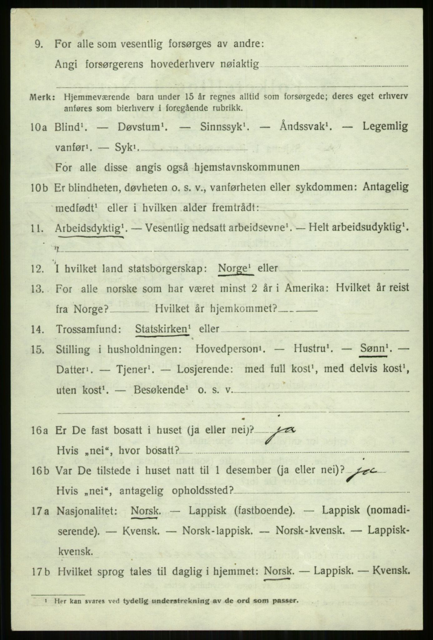SATØ, 1920 census for Tromsøysund, 1920, p. 7181