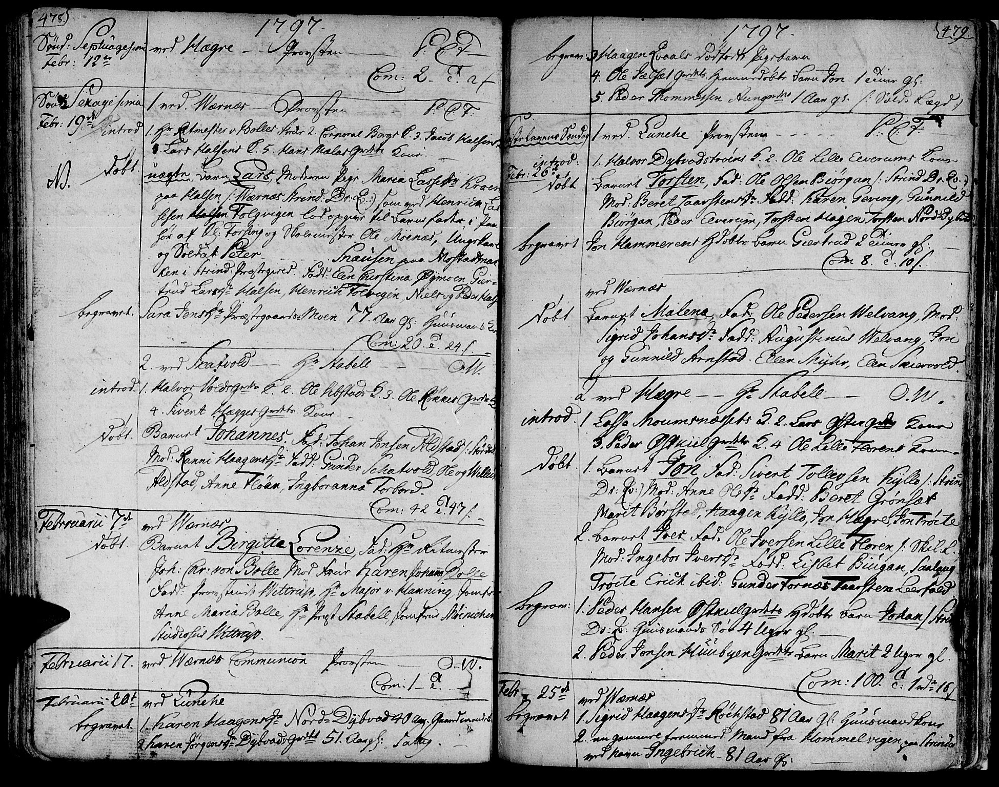 Ministerialprotokoller, klokkerbøker og fødselsregistre - Nord-Trøndelag, AV/SAT-A-1458/709/L0059: Parish register (official) no. 709A06, 1781-1797, p. 478-479