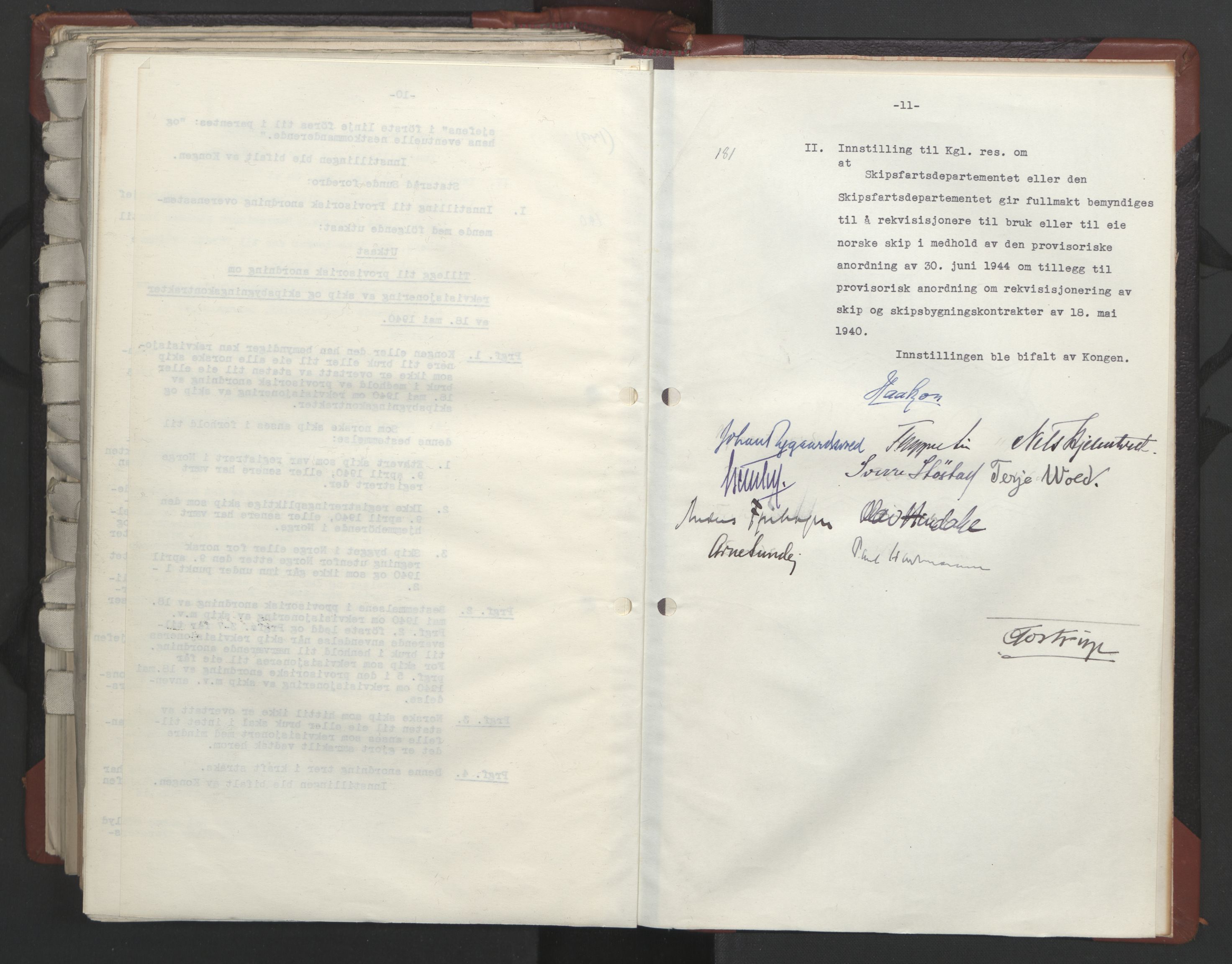 Statsrådssekretariatet, AV/RA-S-1001/A/Ac/L0124: Kgl. res. 14/1-30/6, 1944, p. 449