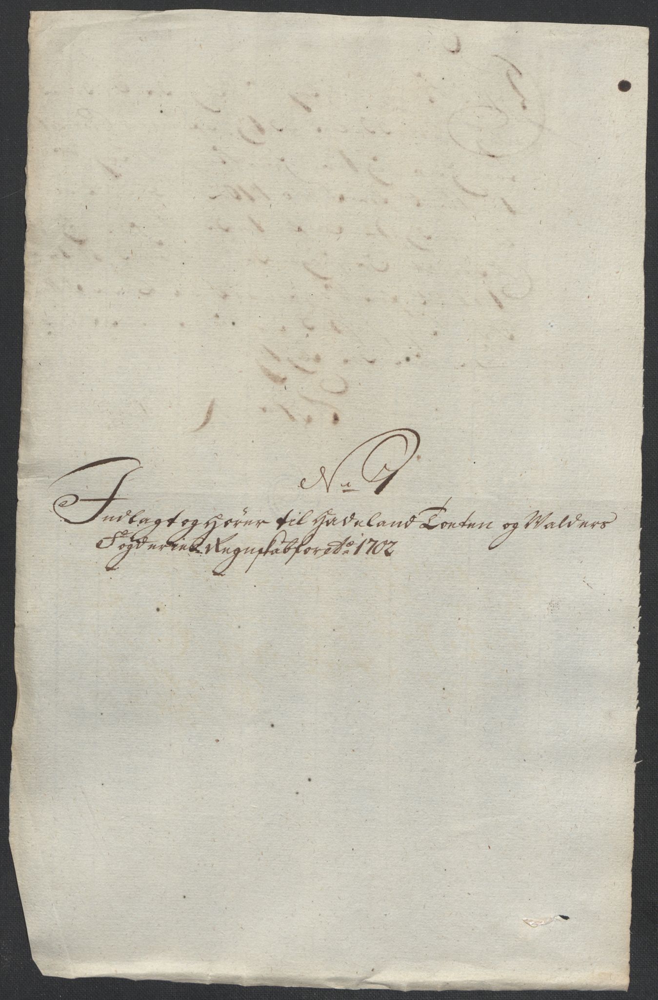 Rentekammeret inntil 1814, Reviderte regnskaper, Fogderegnskap, RA/EA-4092/R18/L1300: Fogderegnskap Hadeland, Toten og Valdres, 1702, p. 278