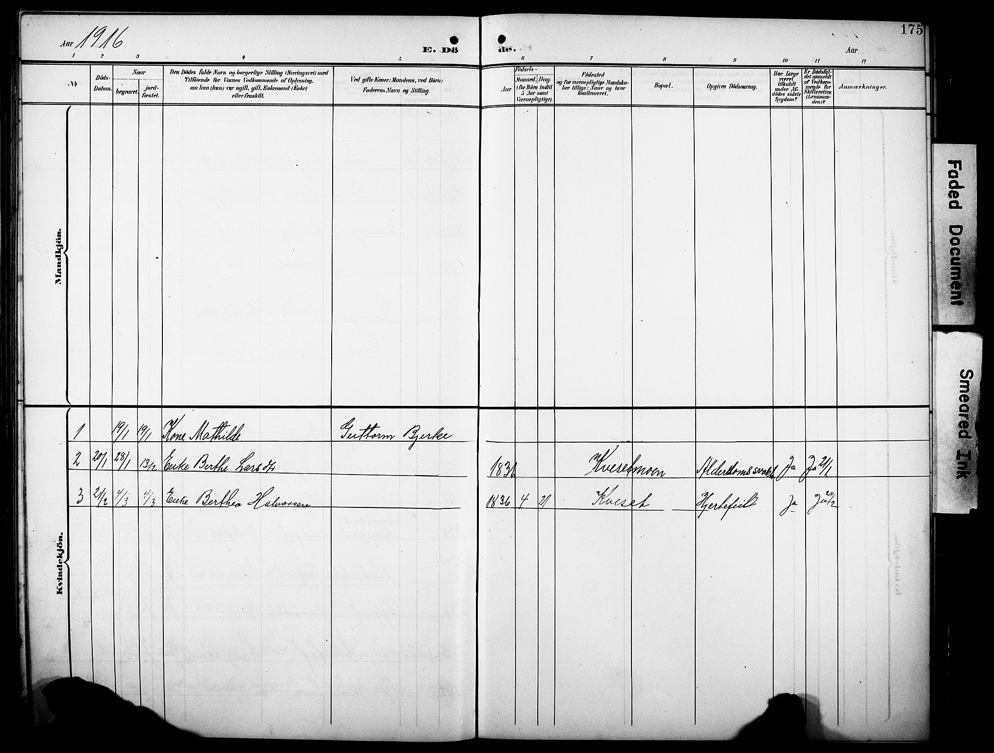 Hof prestekontor, SAH/PREST-038/H/Ha/Hab/L0005: Parish register (copy) no. 5, 1899-1916, p. 175