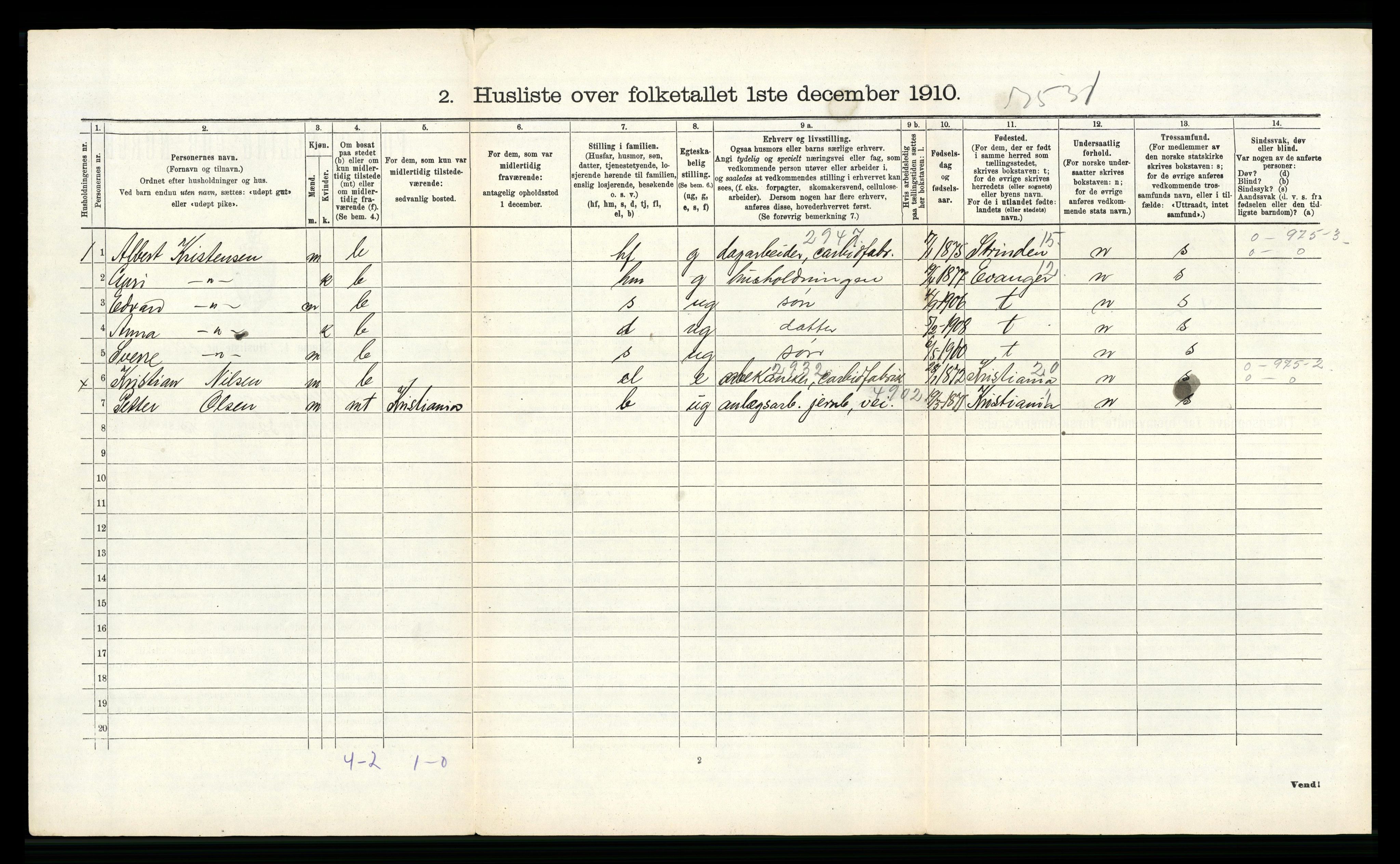 RA, 1910 census for Ullensvang, 1910, p. 728