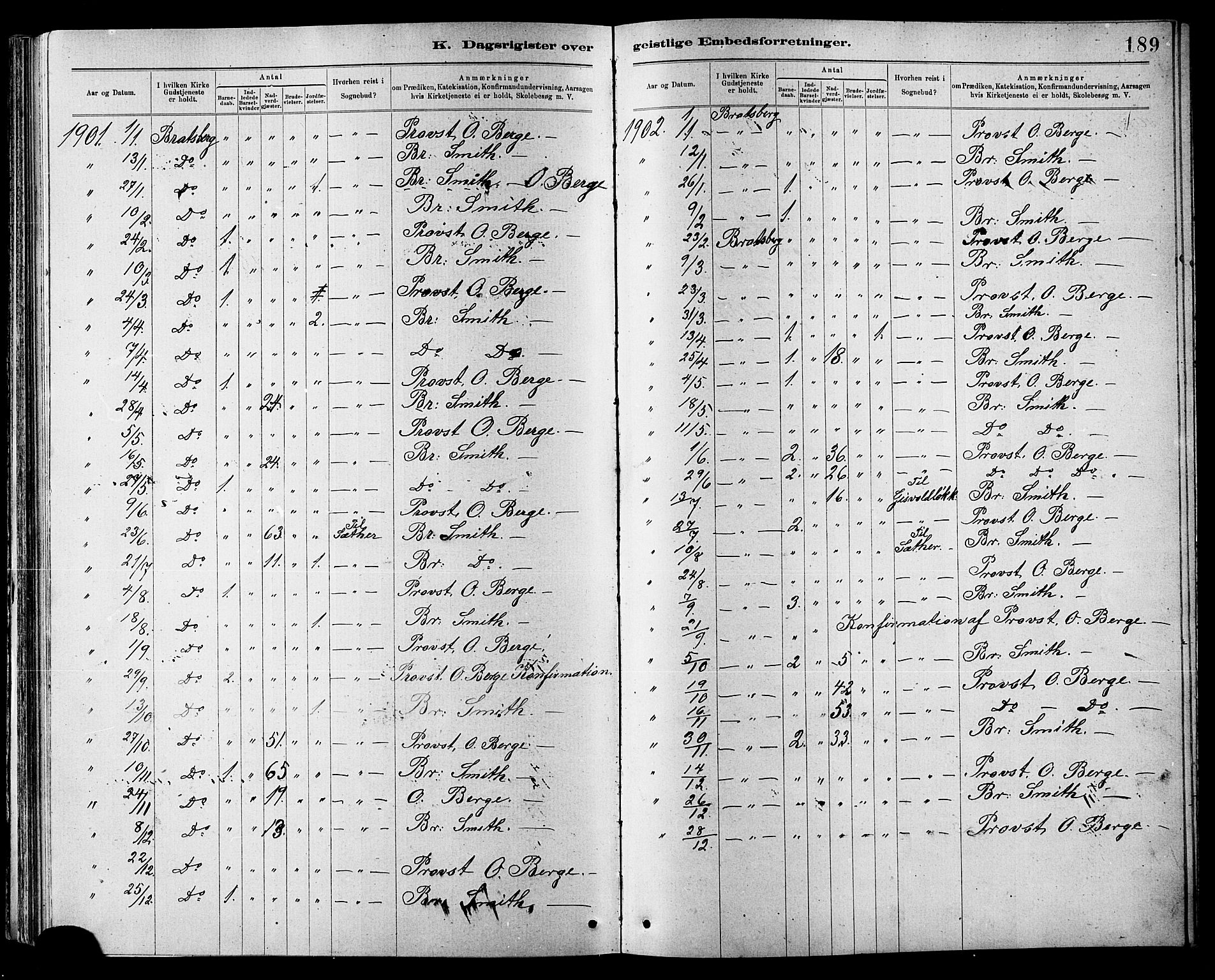 Ministerialprotokoller, klokkerbøker og fødselsregistre - Sør-Trøndelag, SAT/A-1456/608/L0341: Parish register (copy) no. 608C07, 1890-1912, p. 189