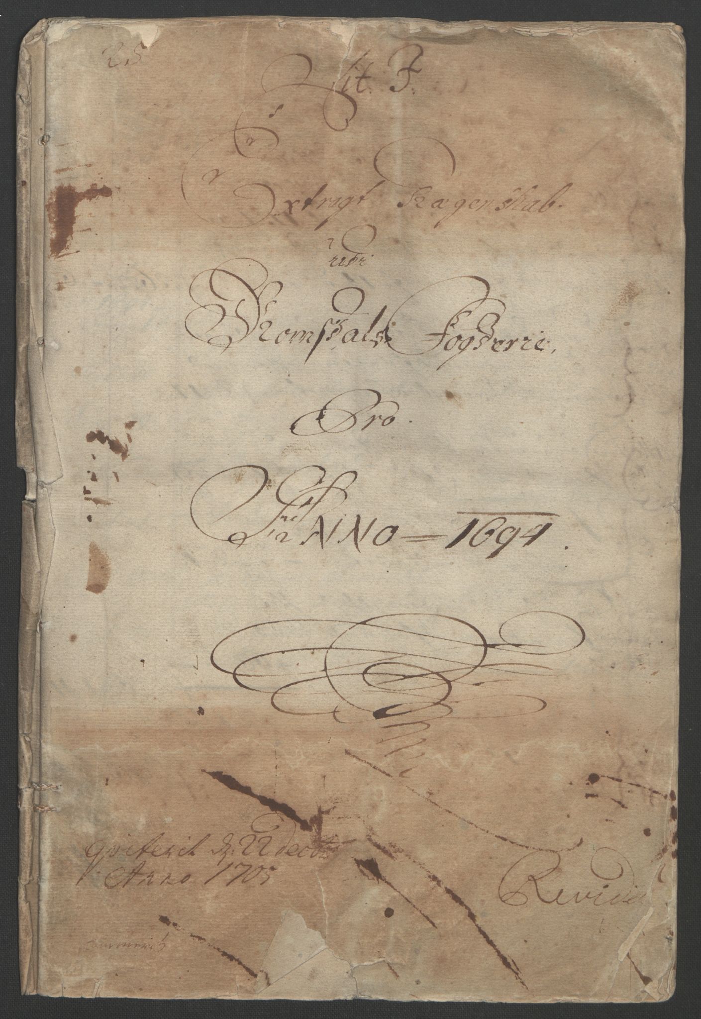 Rentekammeret inntil 1814, Reviderte regnskaper, Fogderegnskap, RA/EA-4092/R55/L3651: Fogderegnskap Romsdal, 1693-1694, p. 164