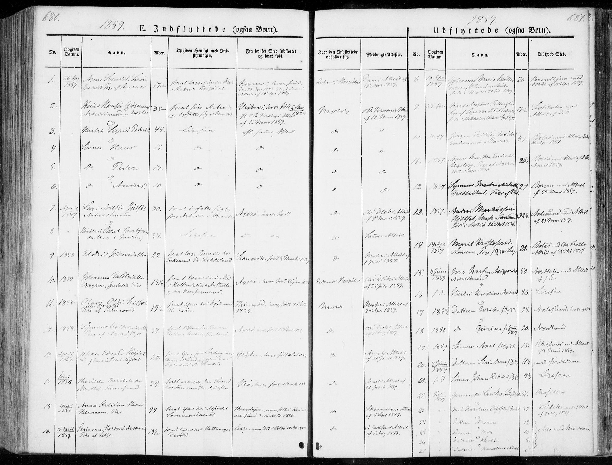 Ministerialprotokoller, klokkerbøker og fødselsregistre - Møre og Romsdal, SAT/A-1454/558/L0689: Parish register (official) no. 558A03, 1843-1872, p. 680-681