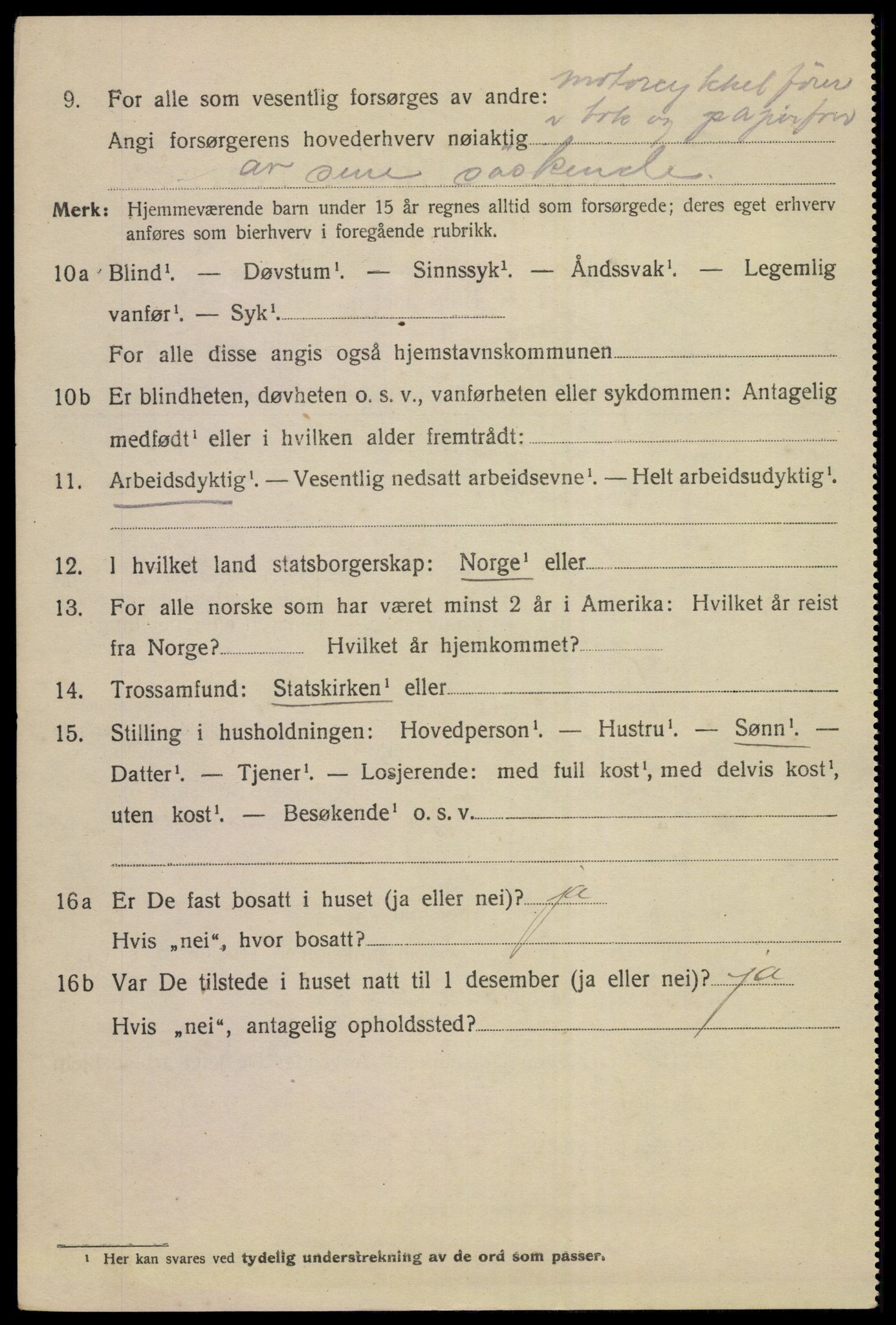 SAKO, 1920 census for Drammen, 1920, p. 69526