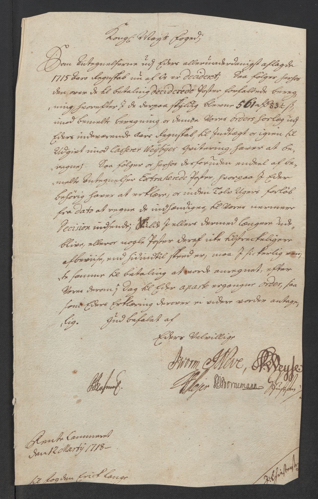 Rentekammeret inntil 1814, Reviderte regnskaper, Fogderegnskap, AV/RA-EA-4092/R16/L1057: Fogderegnskap Hedmark, 1718, p. 225