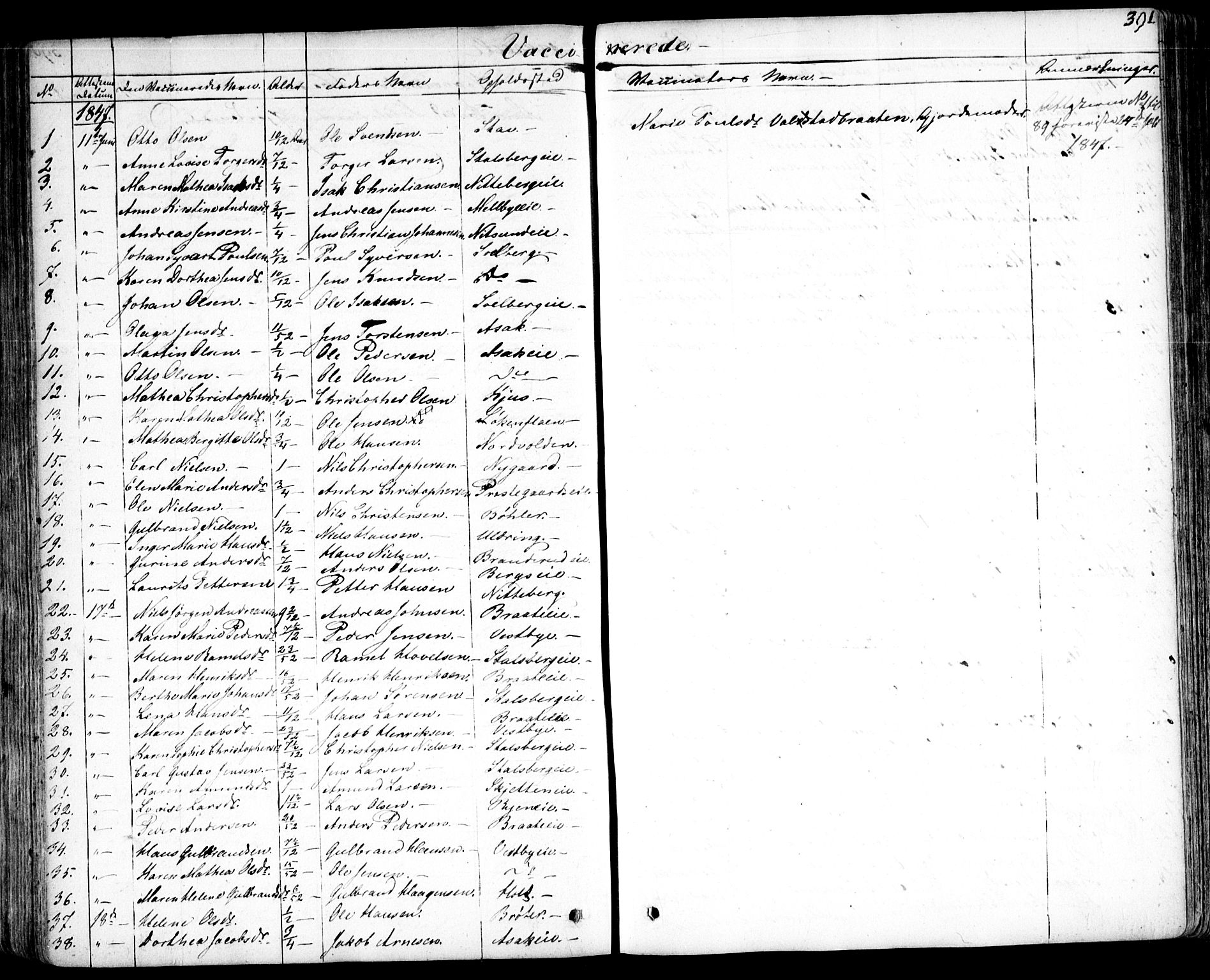 Skedsmo prestekontor Kirkebøker, SAO/A-10033a/F/Fa/L0009: Parish register (official) no. I 9, 1830-1853, p. 391