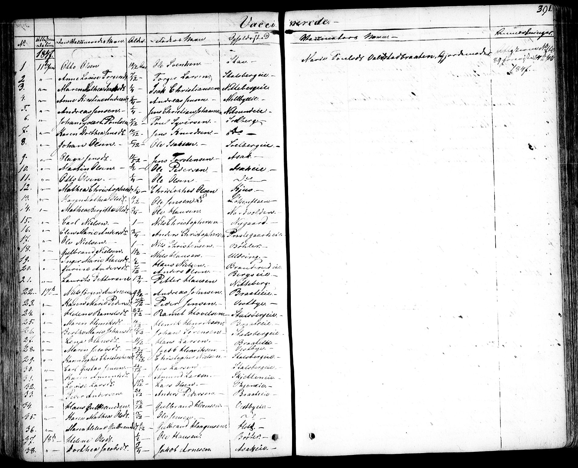 Skedsmo prestekontor Kirkebøker, AV/SAO-A-10033a/F/Fa/L0009: Parish register (official) no. I 9, 1830-1853, p. 391