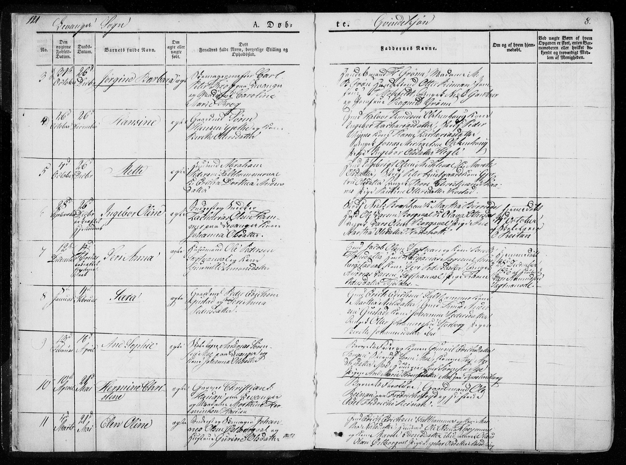 Ministerialprotokoller, klokkerbøker og fødselsregistre - Nord-Trøndelag, SAT/A-1458/720/L0183: Parish register (official) no. 720A01, 1836-1855, p. 8