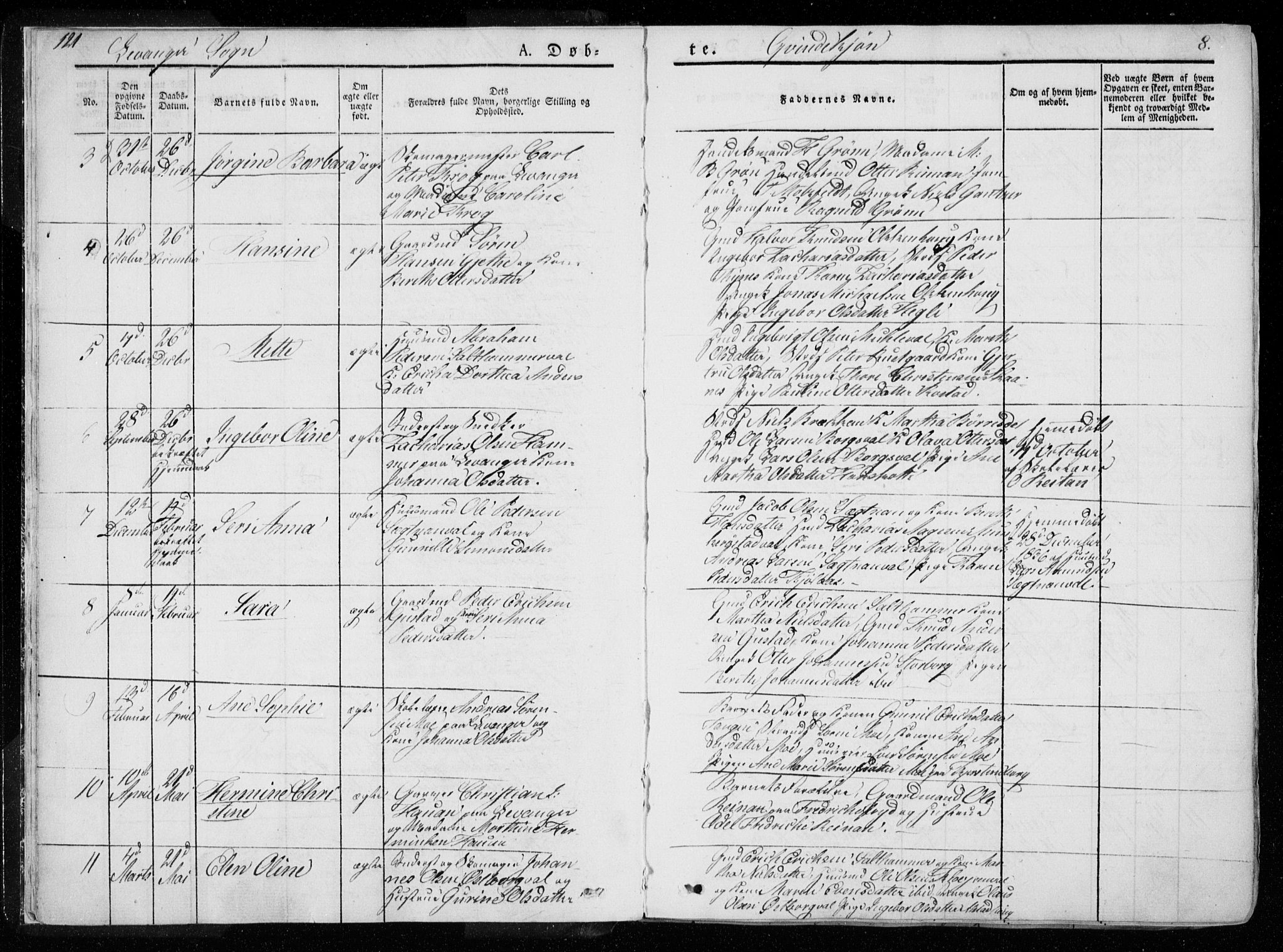 Ministerialprotokoller, klokkerbøker og fødselsregistre - Nord-Trøndelag, AV/SAT-A-1458/720/L0183: Parish register (official) no. 720A01, 1836-1855, p. 8