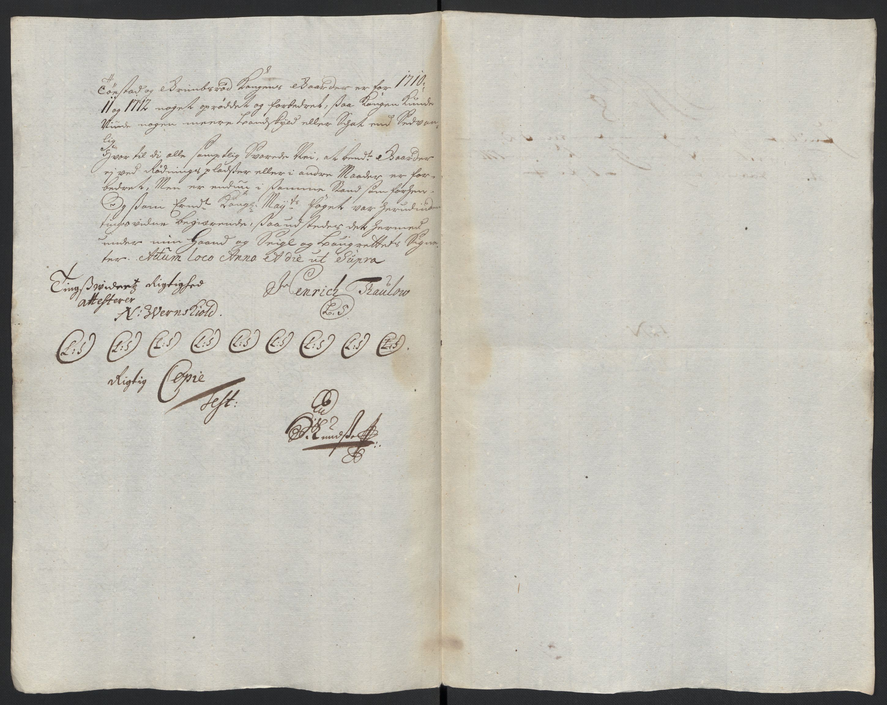 Rentekammeret inntil 1814, Reviderte regnskaper, Fogderegnskap, AV/RA-EA-4092/R04/L0135: Fogderegnskap Moss, Onsøy, Tune, Veme og Åbygge, 1709-1710, p. 464