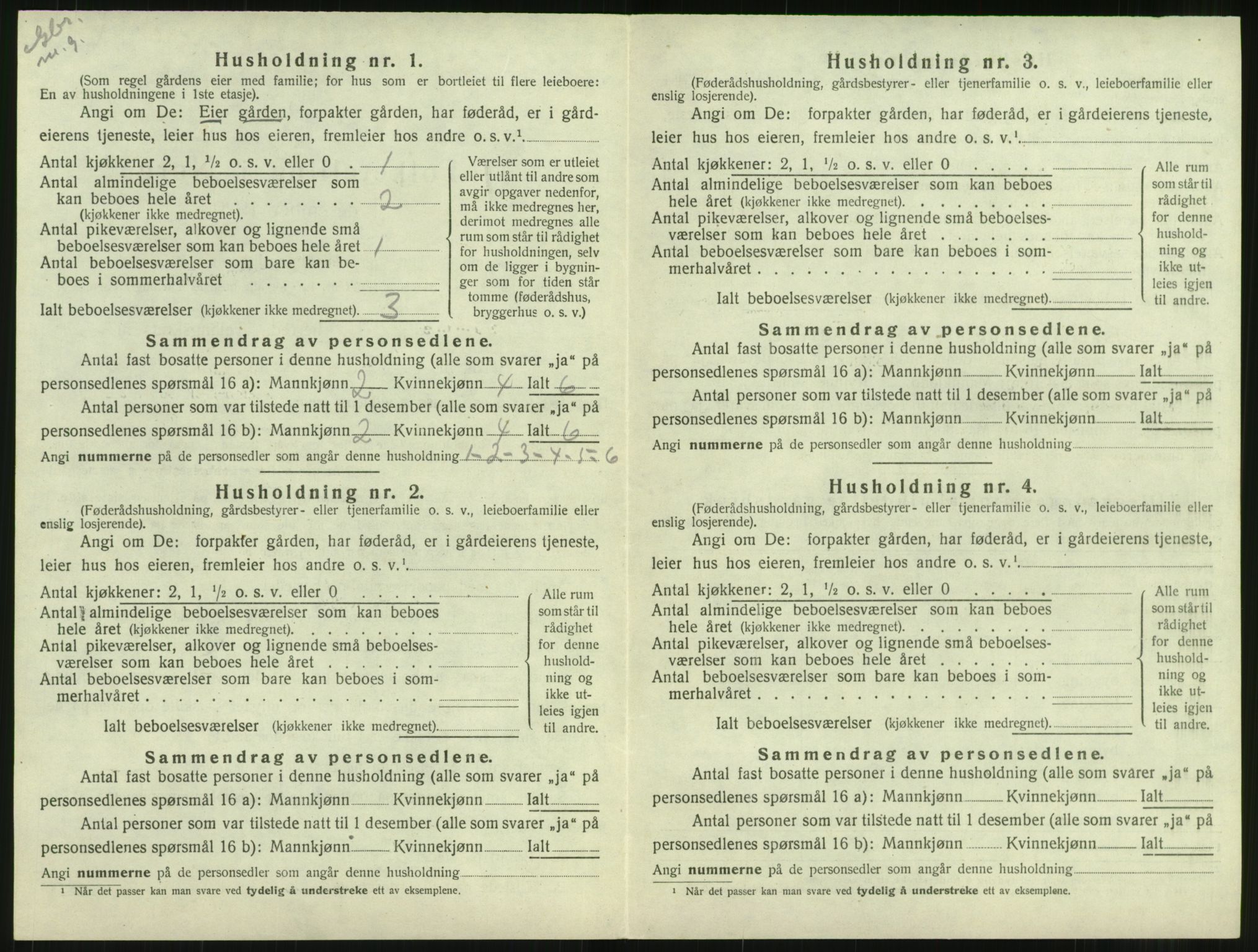 SAT, 1920 census for Hustad, 1920, p. 378