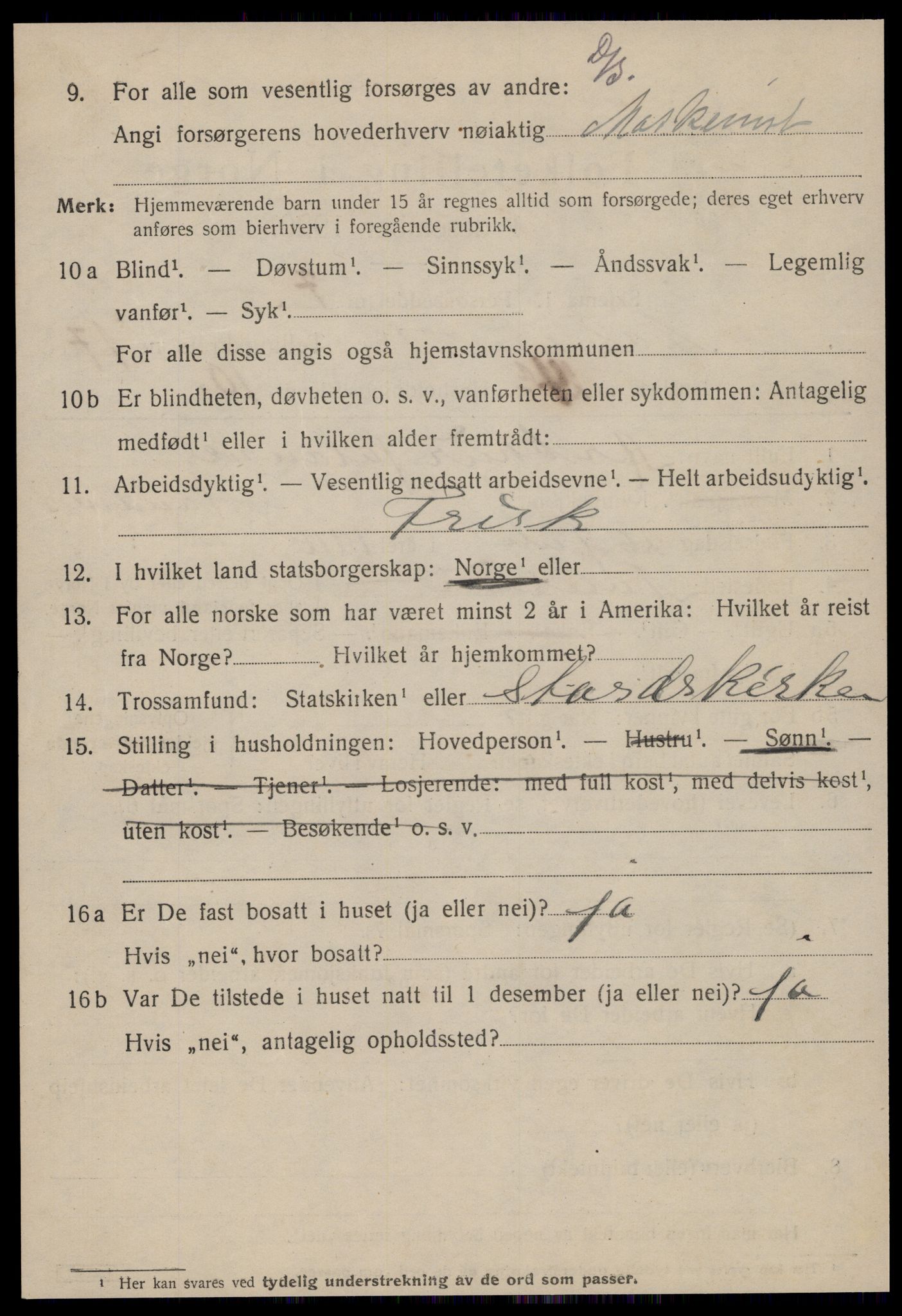 SAT, 1920 census for Ålesund, 1920, p. 34031