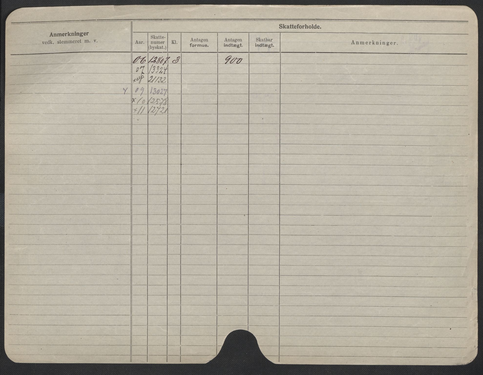 Oslo folkeregister, Registerkort, SAO/A-11715/F/Fa/Fac/L0010: Menn, 1906-1914, p. 1176b