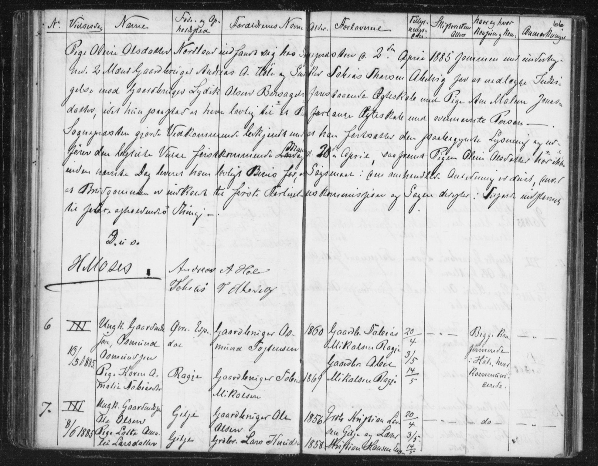 Høgsfjord sokneprestkontor, AV/SAST-A-101624/I/Ie/L0001: Banns register no. 705.BA.1, 1871-1899, p. 66